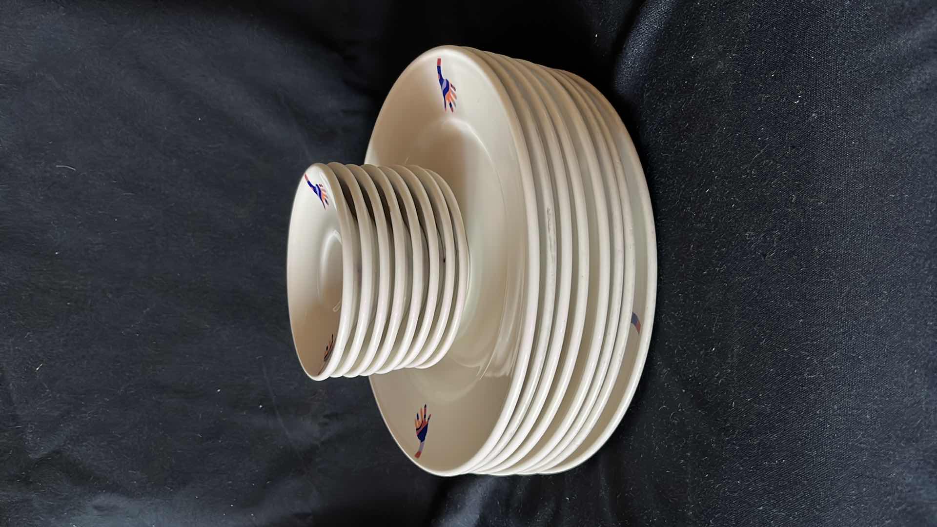 Photo 1 of ONEIDA BUFFALO DINNER AND SAUCER PLATES (SETS OF 8)