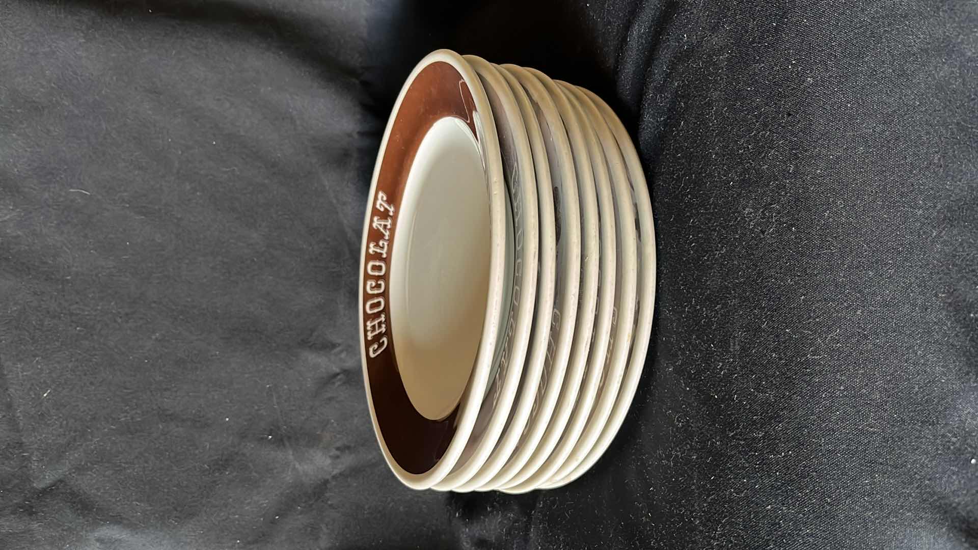 Photo 1 of STERLING CHINA CHOCOLAT DINNER PLATES (8)