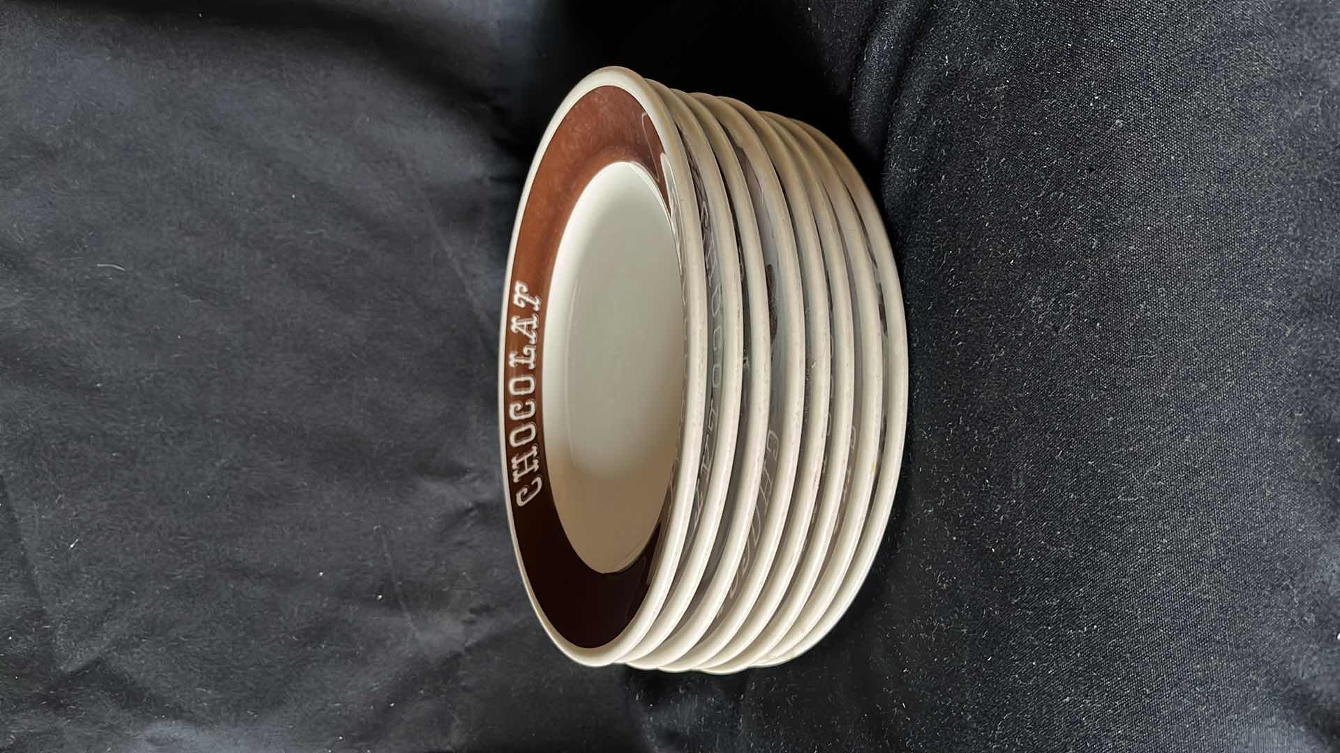 Photo 1 of STERLING CHINA CHOCOLAT DINNER PLATES (8)