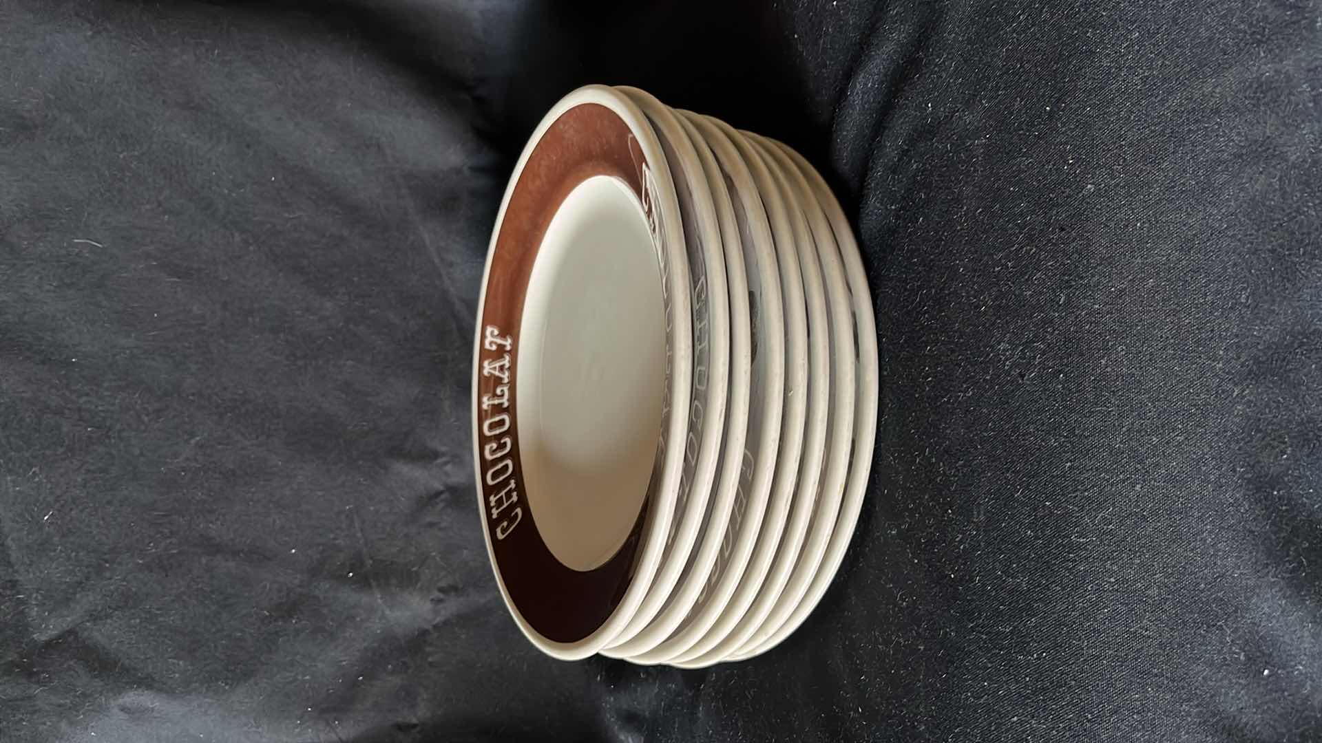 Photo 1 of STERLING CHINA CHOCOLAT DINNER PLATES (8)