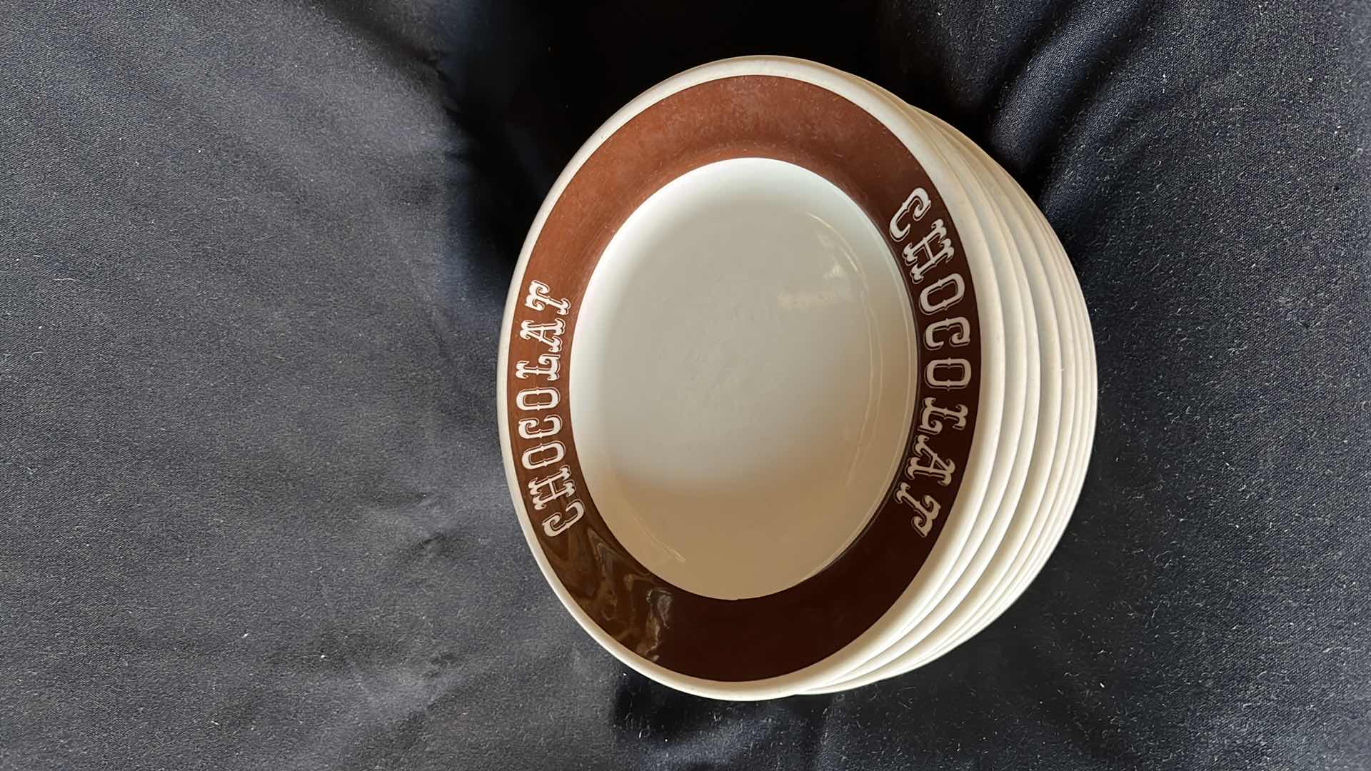 Photo 1 of STERLING CHINA CHOCOLAT DINNER PLATES (8)