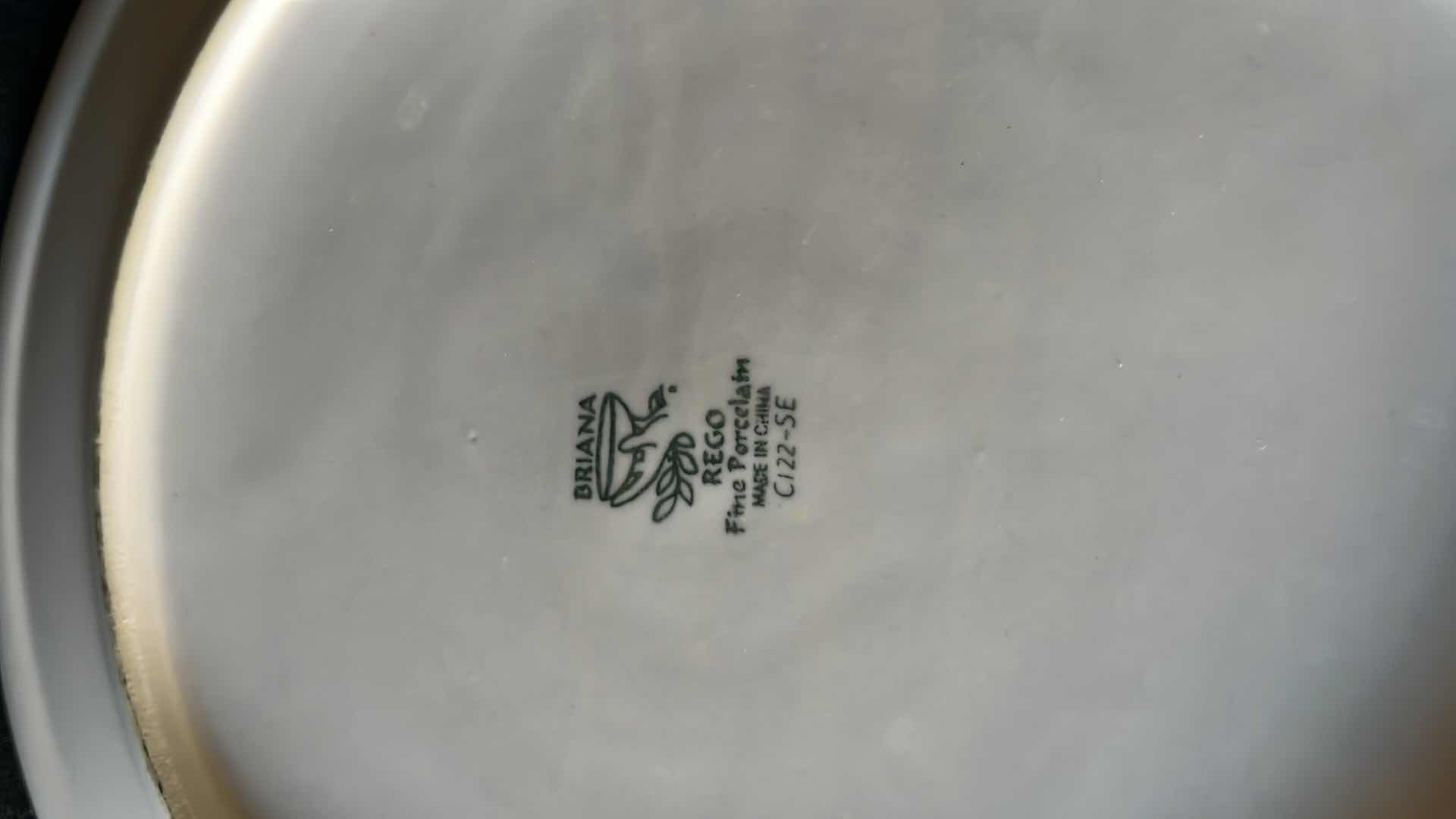 Photo 1 of BRIANA REGO FINE PORCELAIN DINNER PLATES AND SALAD PLATES (SETS OF 4)