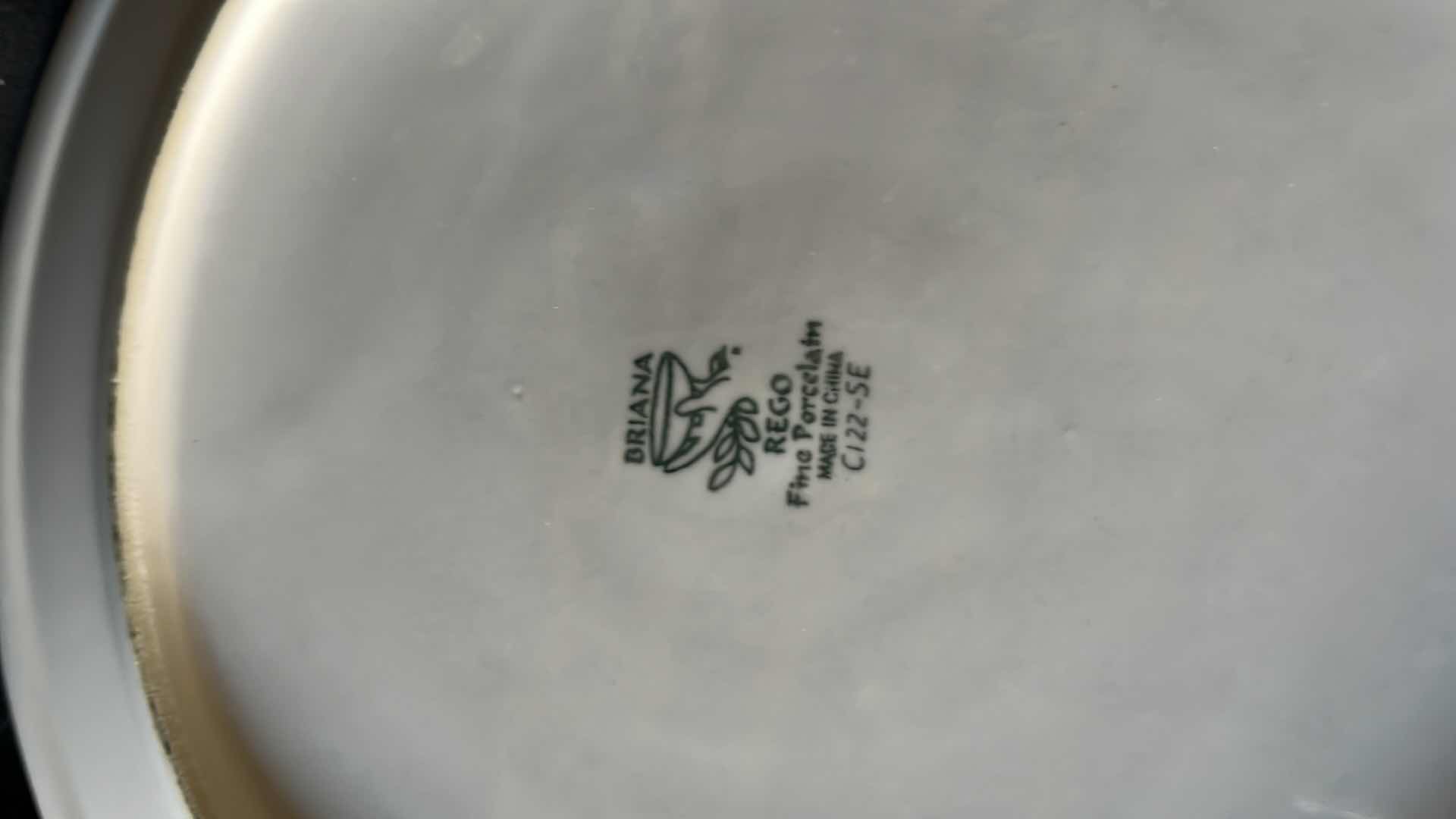 Photo 1 of BRIANA REGO FINE PORCELAIN DINNER PLATES AND SALAD PLATES (SETS OF 4)