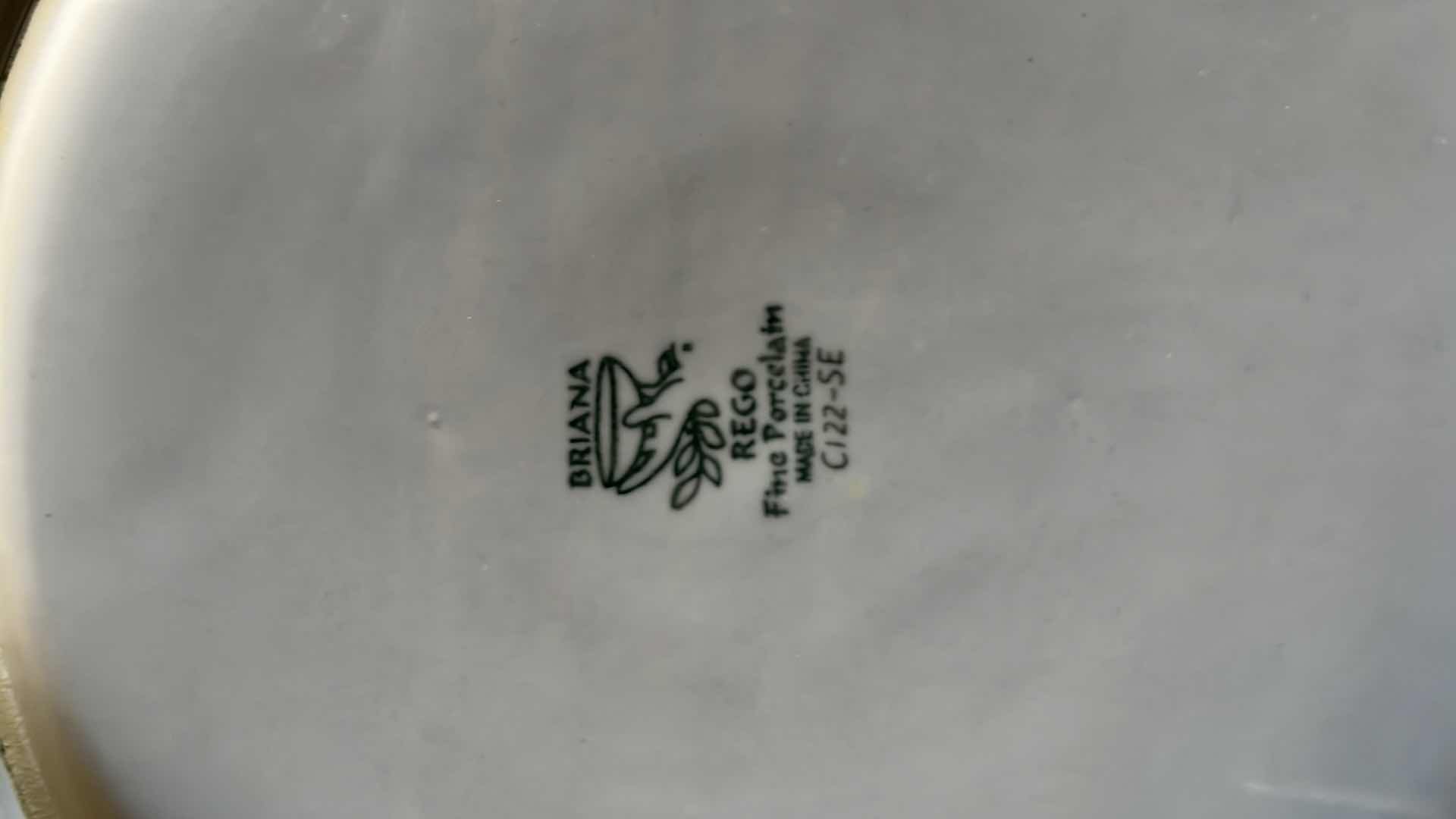 Photo 1 of BRIANA REGO FINE PORCELAIN DINNER PLATES AND SALAD PLATES (SETS OF 4)