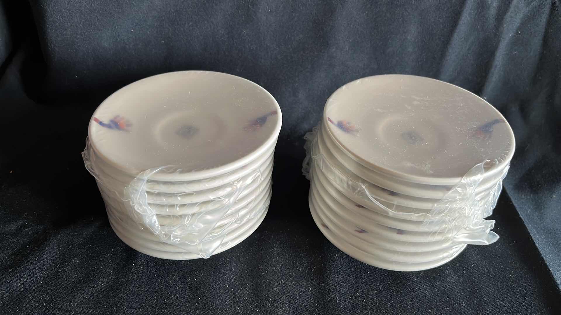 Photo 1 of NEW BUFFALO SAUCER PLATES 4.75” (18)