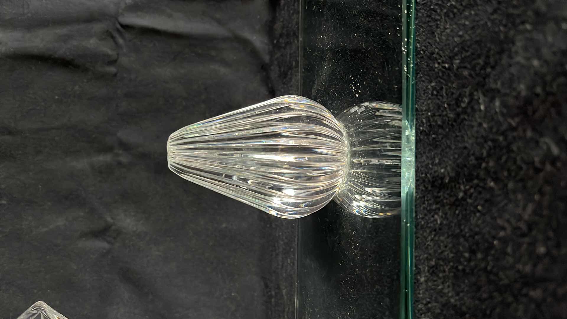 Photo 3 of WATERFORD CRYSTAL DISPLAY PIECES W ATTACHED GLASS 5.25” X 18.25” X 6.25”