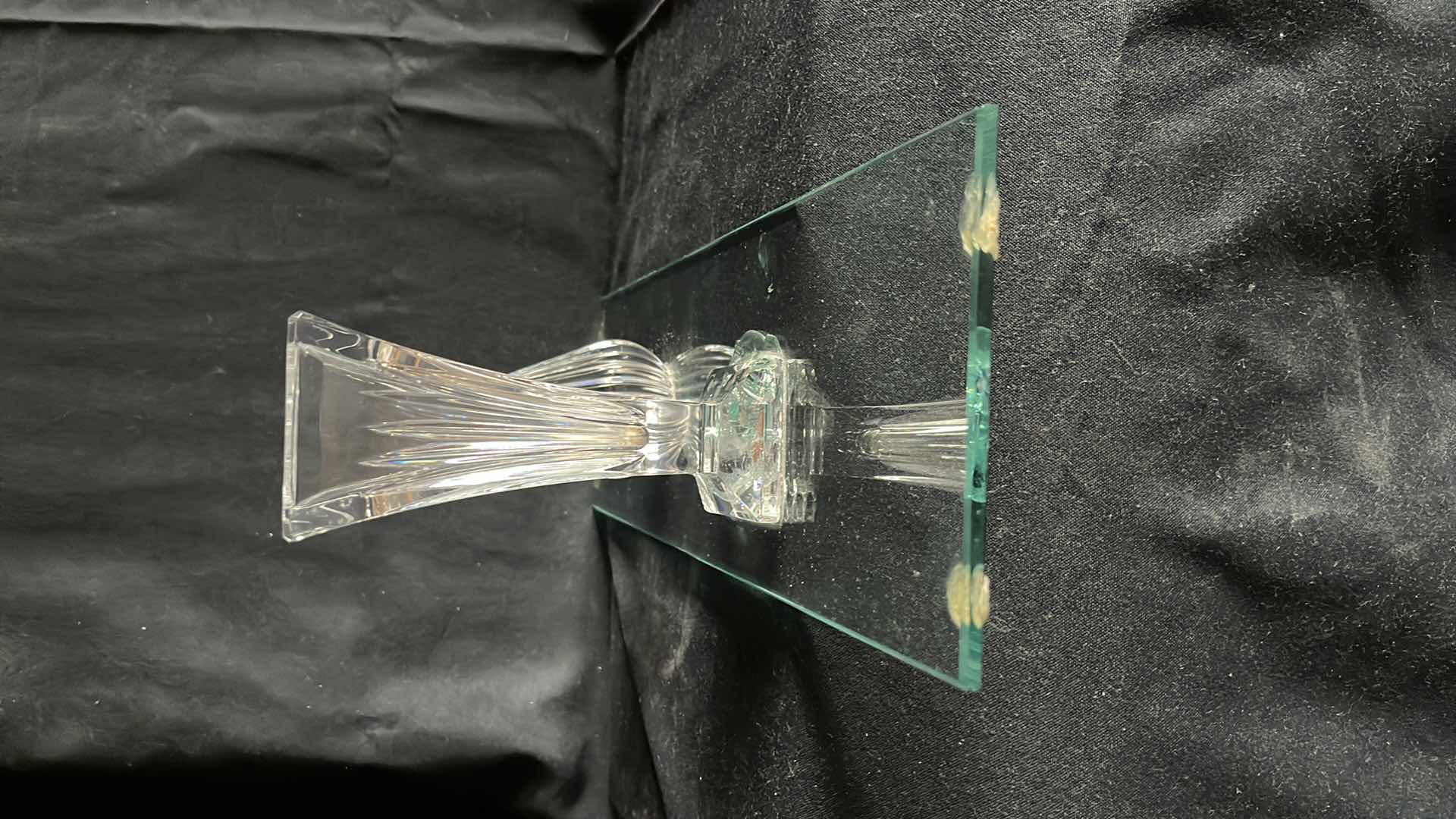 Photo 1 of WATERFORD CRYSTAL DISPLAY PIECES W ATTACHED GLASS 5.25” X 18.25” X 6.25”