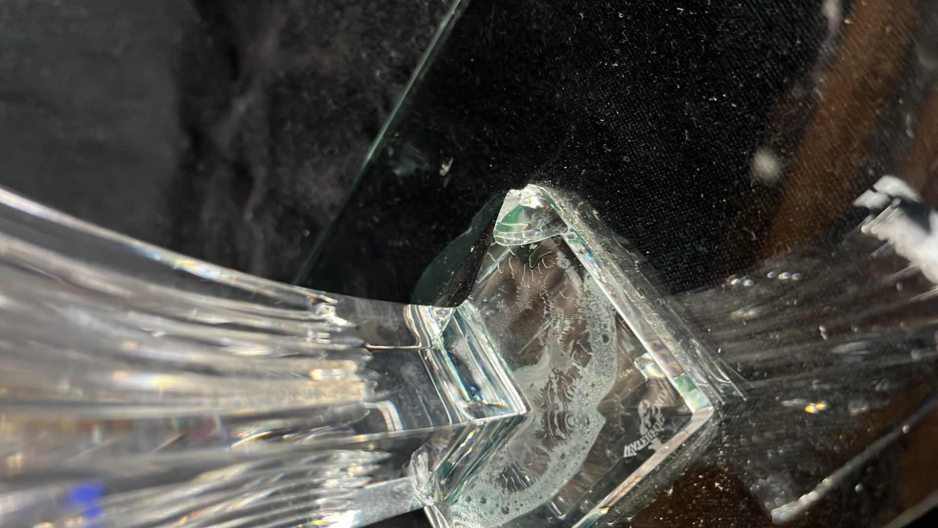 Photo 6 of WATERFORD CRYSTAL DISPLAY PIECES W ATTACHED GLASS 5.25” X 18.25” X 6.25”