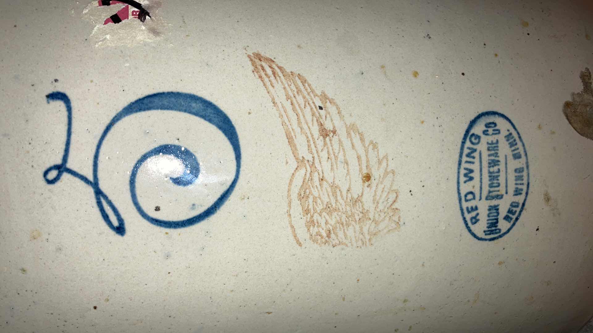 Photo 1 of RED WING UNION STONEWARE CERAMIC PLANTER 14” X 13.5”