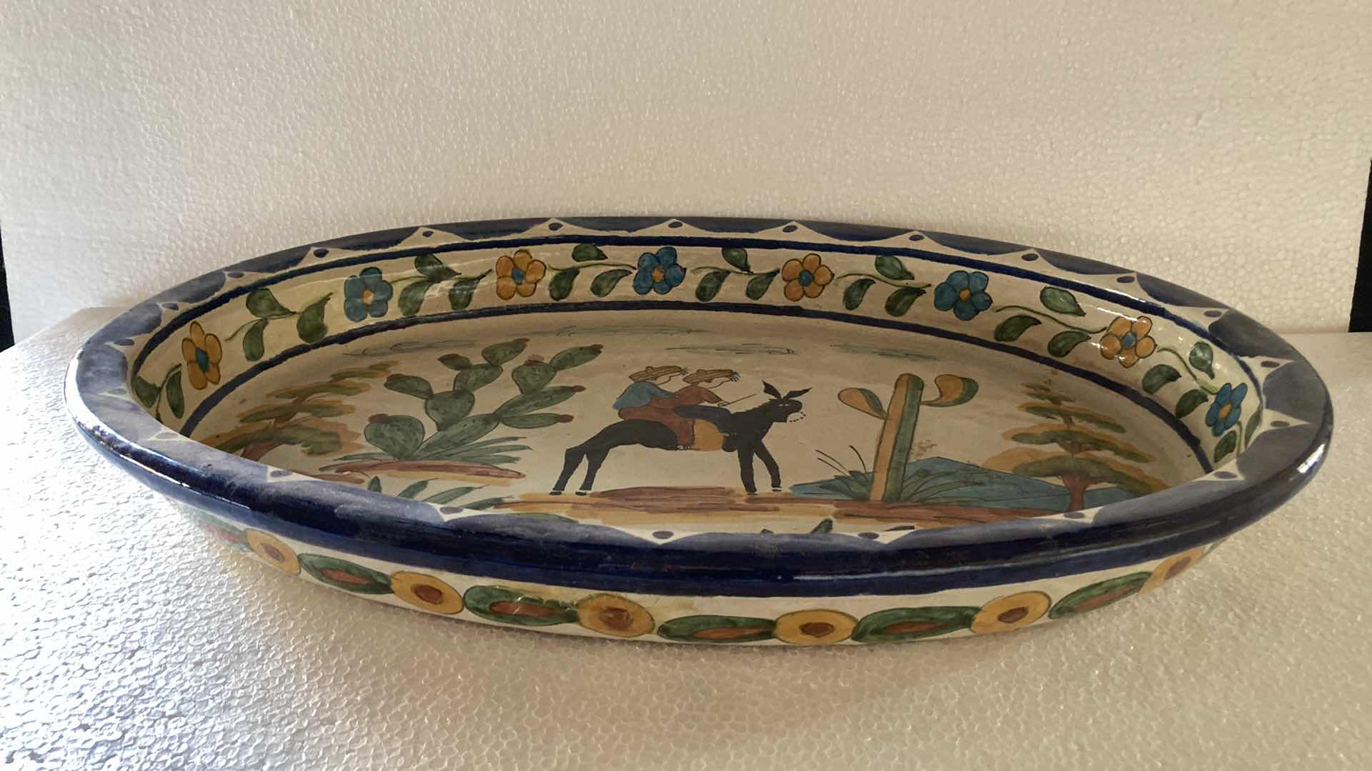 Photo 1 of MEXICAN CERAMIC PLATTER 20” X 14”