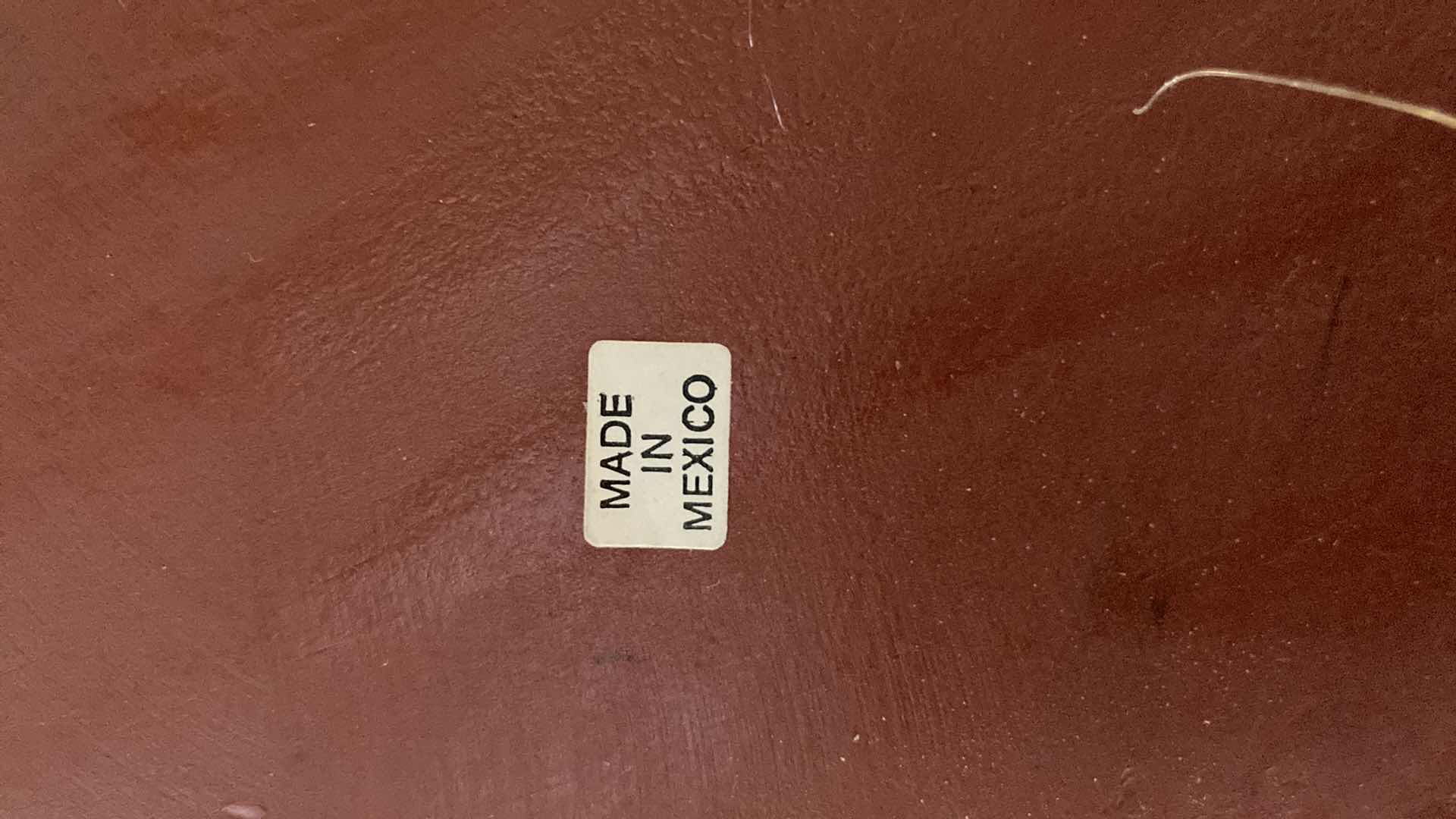 Photo 1 of MEXICAN HAND PAINTED FLORAL WOOD PLATES (3) 10”