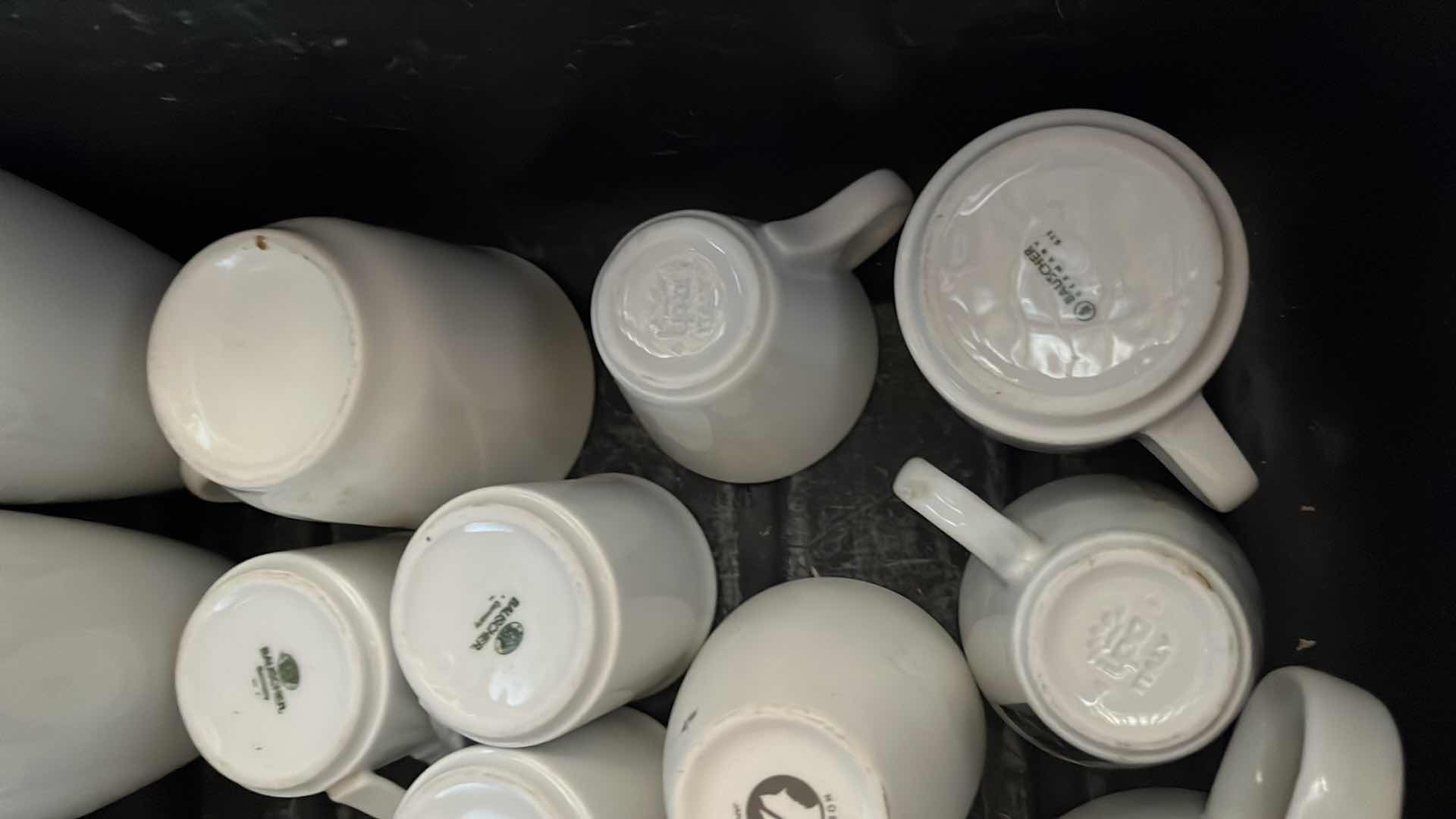 Photo 1 of COFFEE AND ESPRESSO MUGS VARIOUS STYLES W TUB INCLUDED (25)