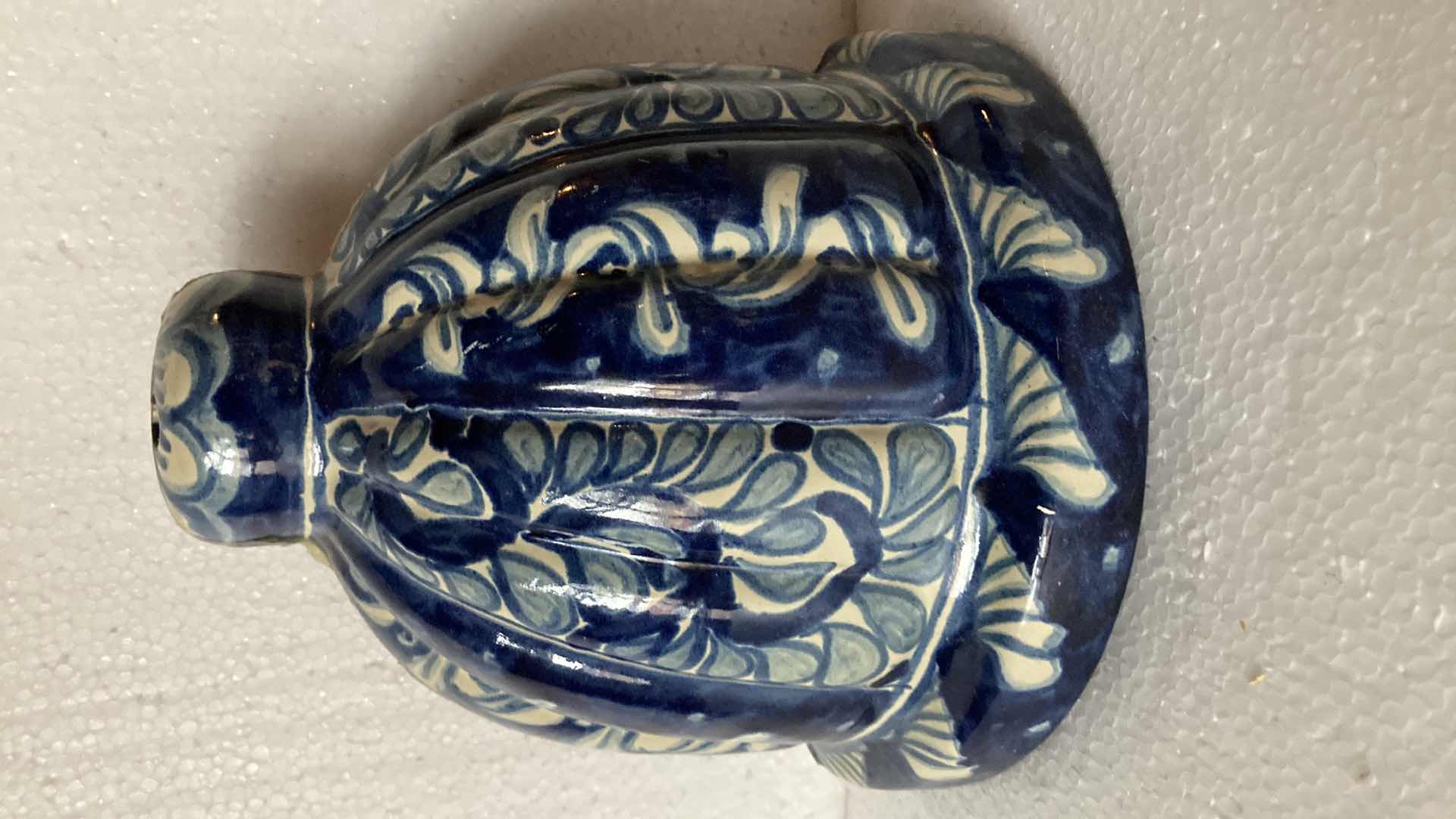 Photo 1 of MEXICAN HAND PAINTED CERAMIC HANGING BELL 8” X 4” H 8.5”