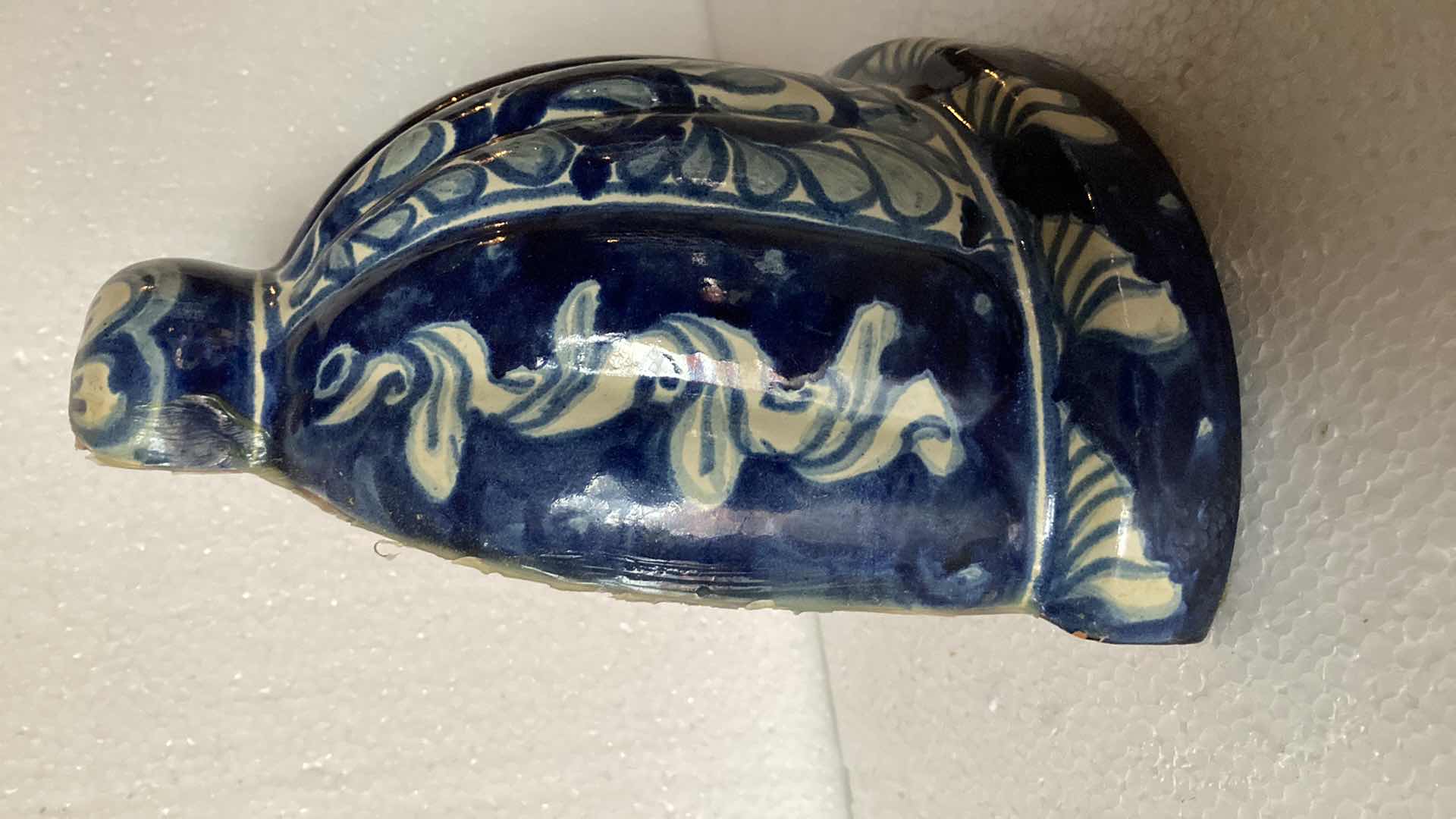 Photo 1 of MEXICAN HAND PAINTED CERAMIC HANGING BELL 8” X 4” H 8.5”