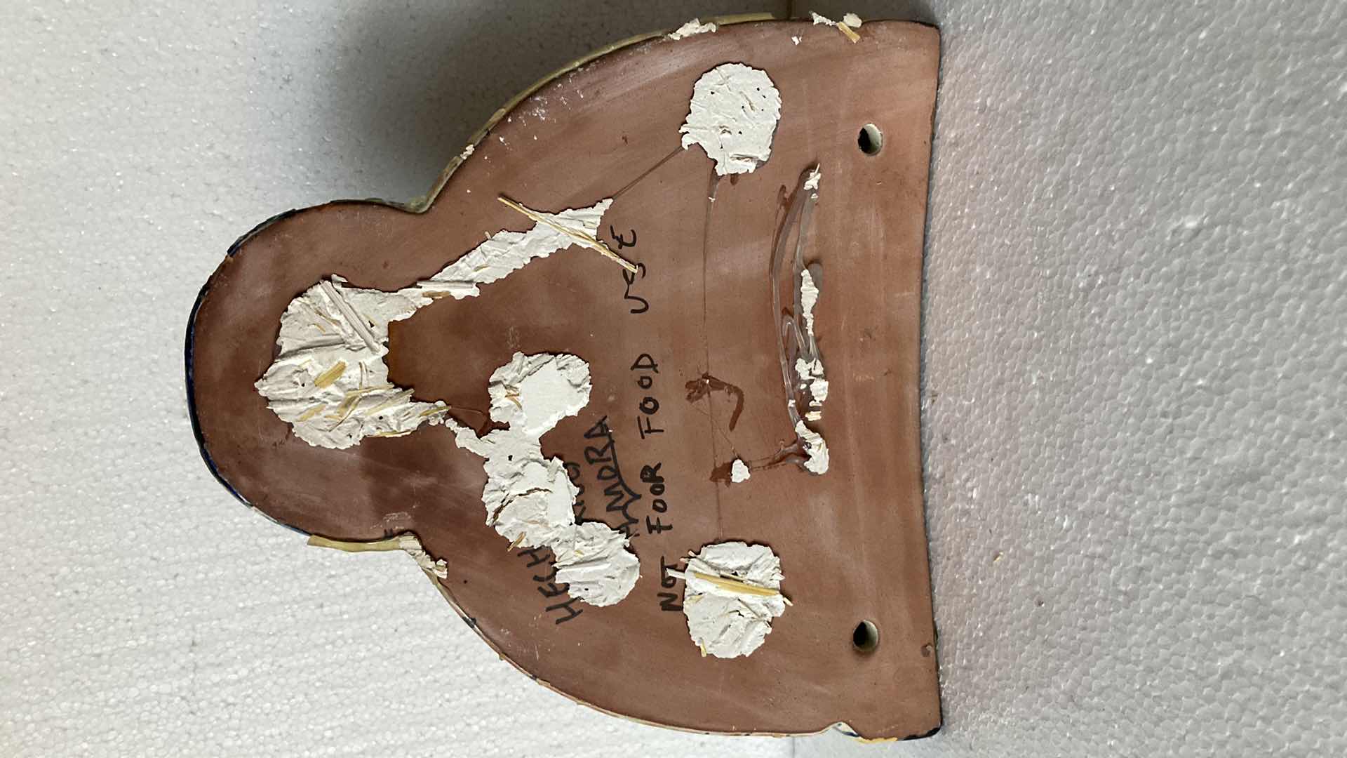 Photo 1 of MEXICAN HAND PAINTED CERAMIC HANGING BELL 12” X 5” H 12”