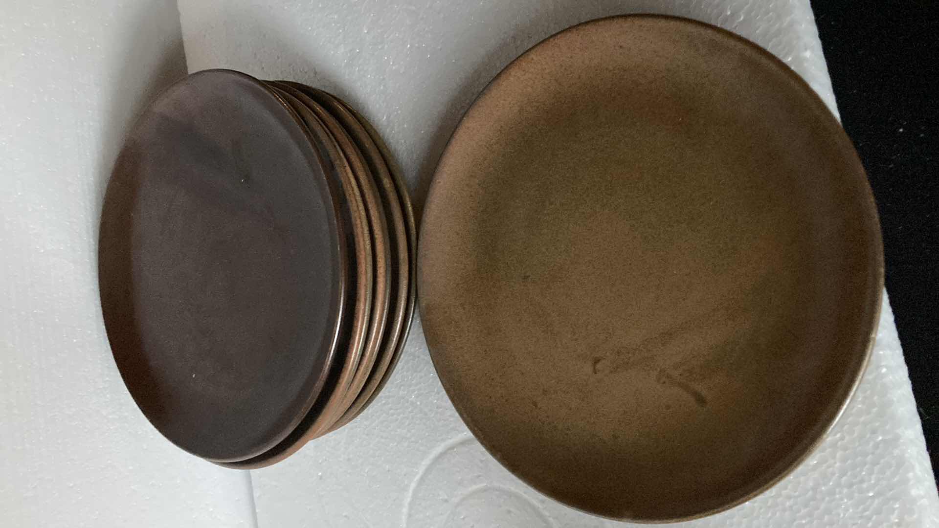 Photo 1 of MEXICAN CLAY PLATE AND DINING SET (24)