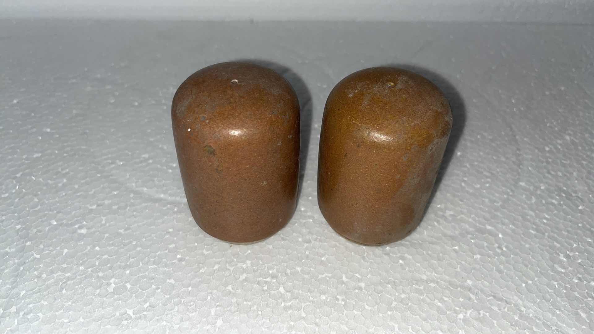 Photo 1 of MEXICAN CLAY PLATE SET W SALT & PEPPER SHAKES AND TORTILLA WARMER (19)