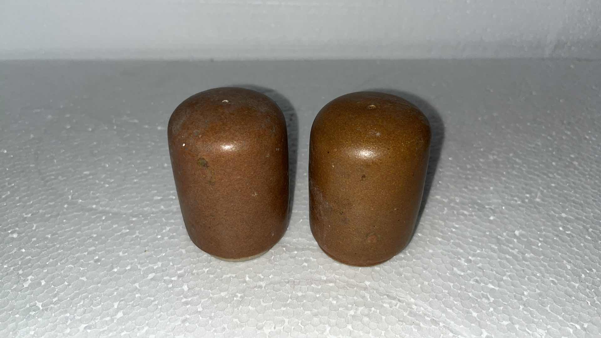 Photo 1 of MEXICAN CLAY PLATE SET W SALT & PEPPER SHAKES AND TORTILLA WARMER (19)