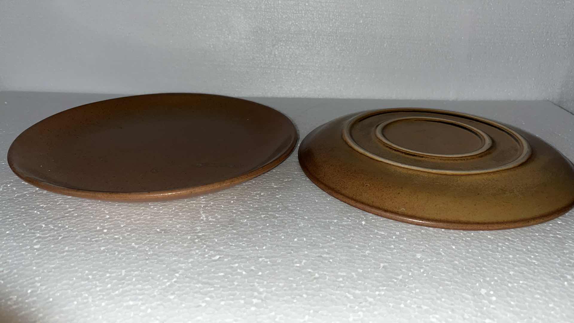 Photo 1 of MEXICAN CLAY PLATE SET W SALT & PEPPER SHAKES AND CONDIMENT HOLDER (19)