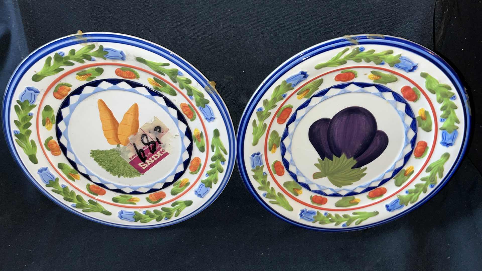 Photo 1 of CORNUCOPIA VEGETABLE STYLE PLATES 10.75” (2)