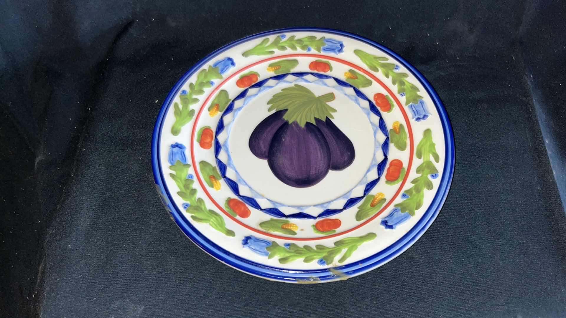 Photo 1 of CORNUCOPIA VEGETABLE STYLE PLATES 10.75” (2)