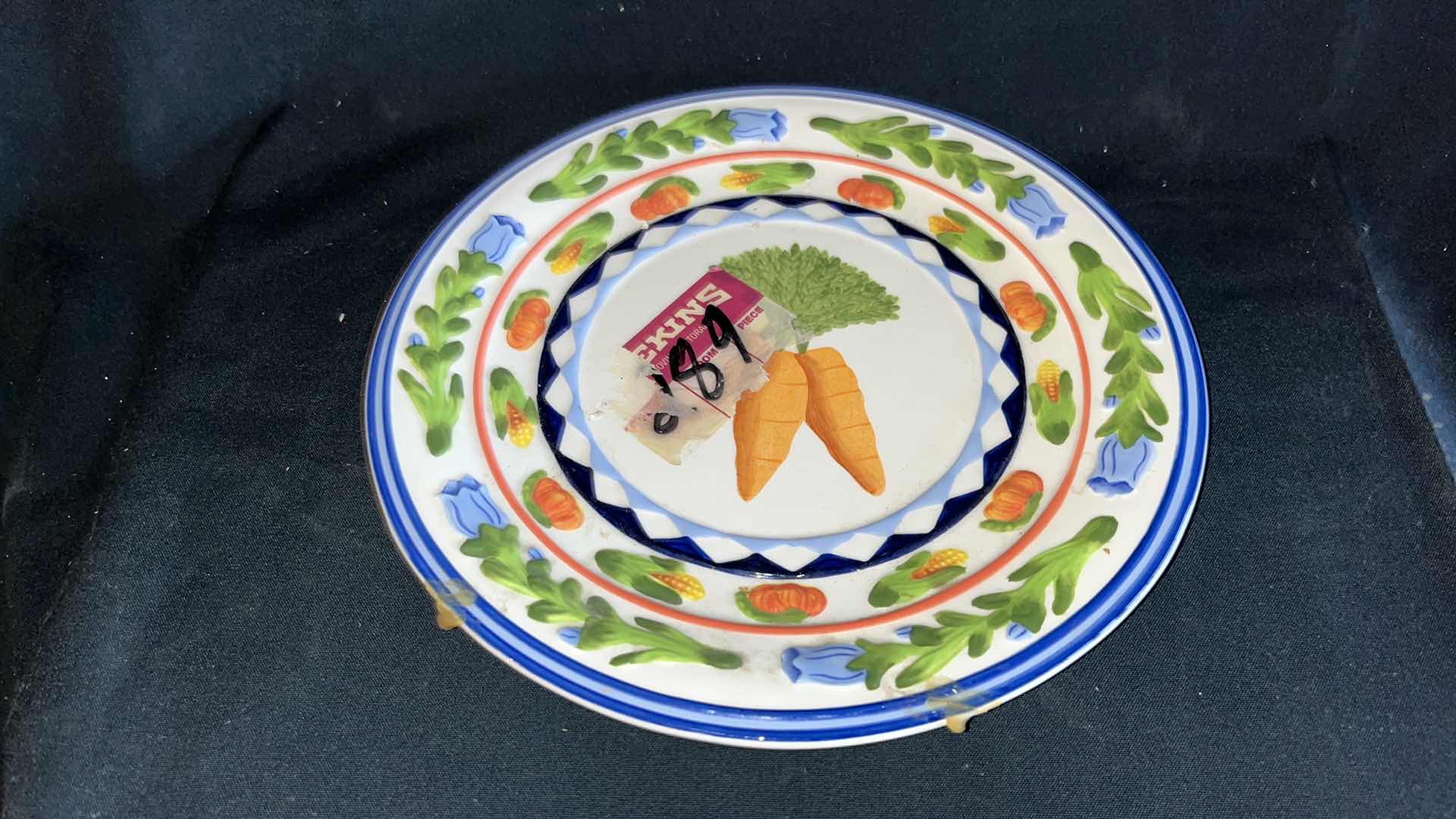 Photo 1 of CORNUCOPIA VEGETABLE STYLE PLATES 10.75” (2)