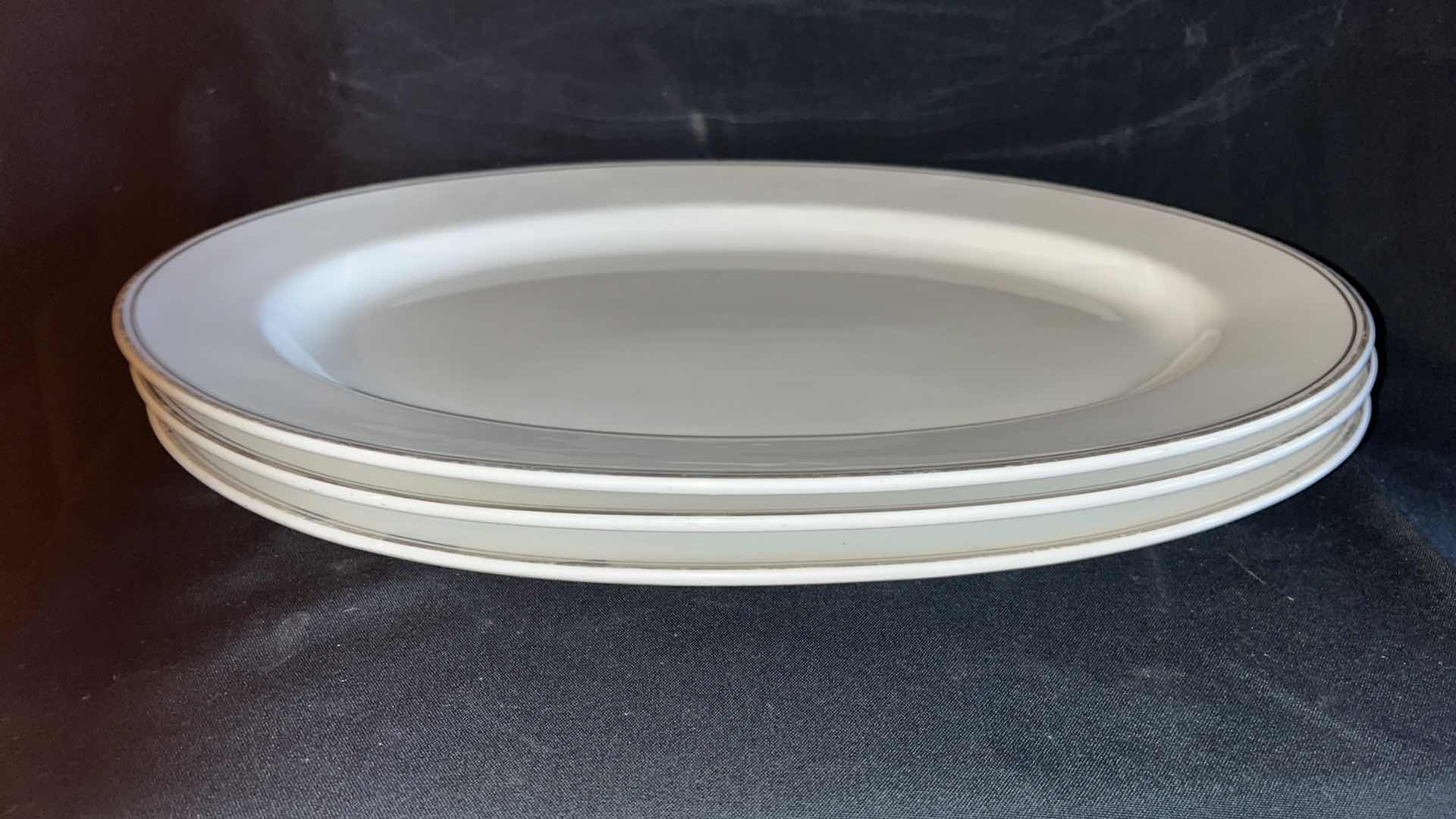 Photo 1 of GREAT CHINA LARGE PLATTER PLATE 16.5” X 11.75” (3)