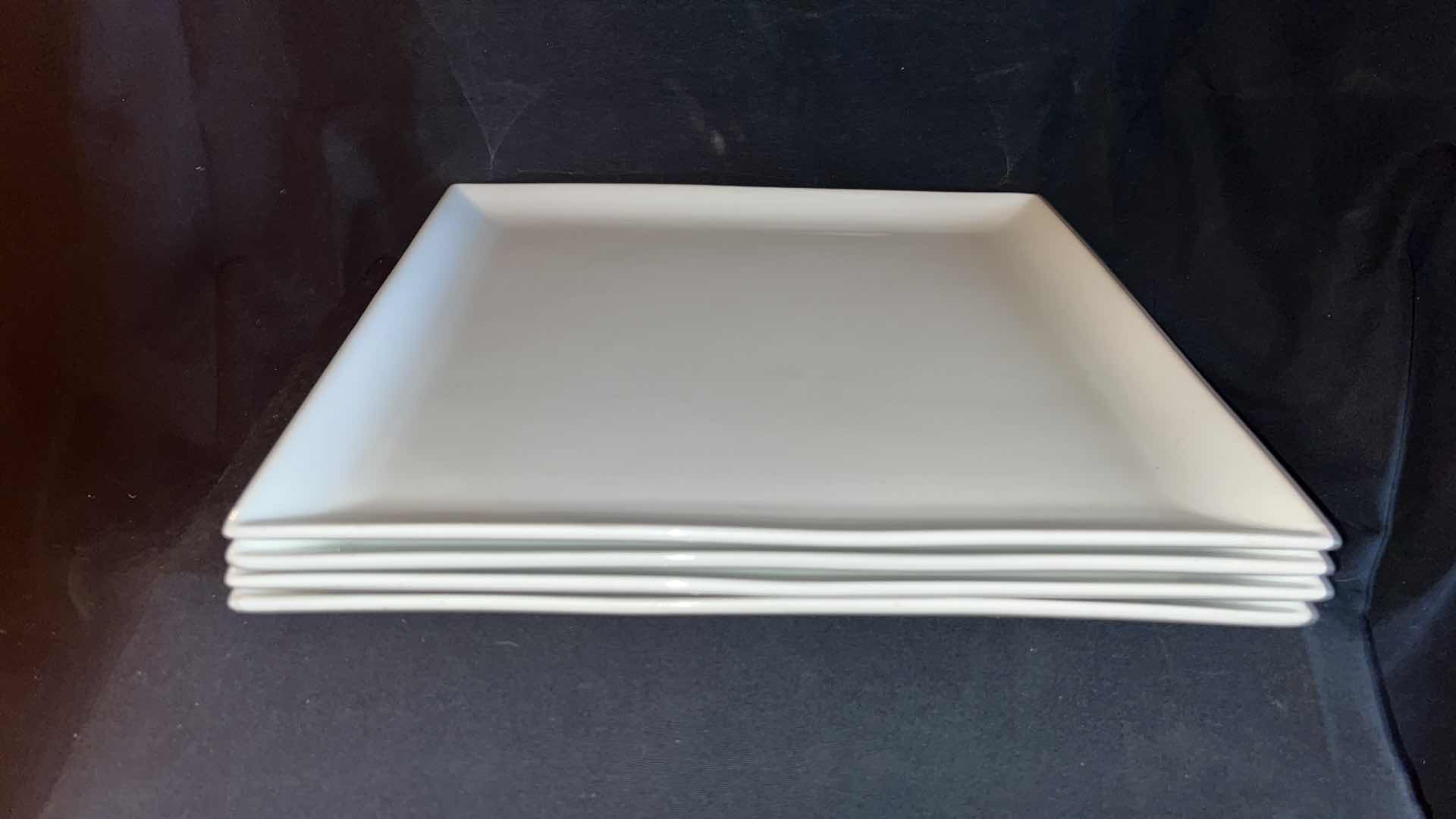 Photo 1 of FOH SQUARE CERAMIC PLATTERS 15” X 15” (4)