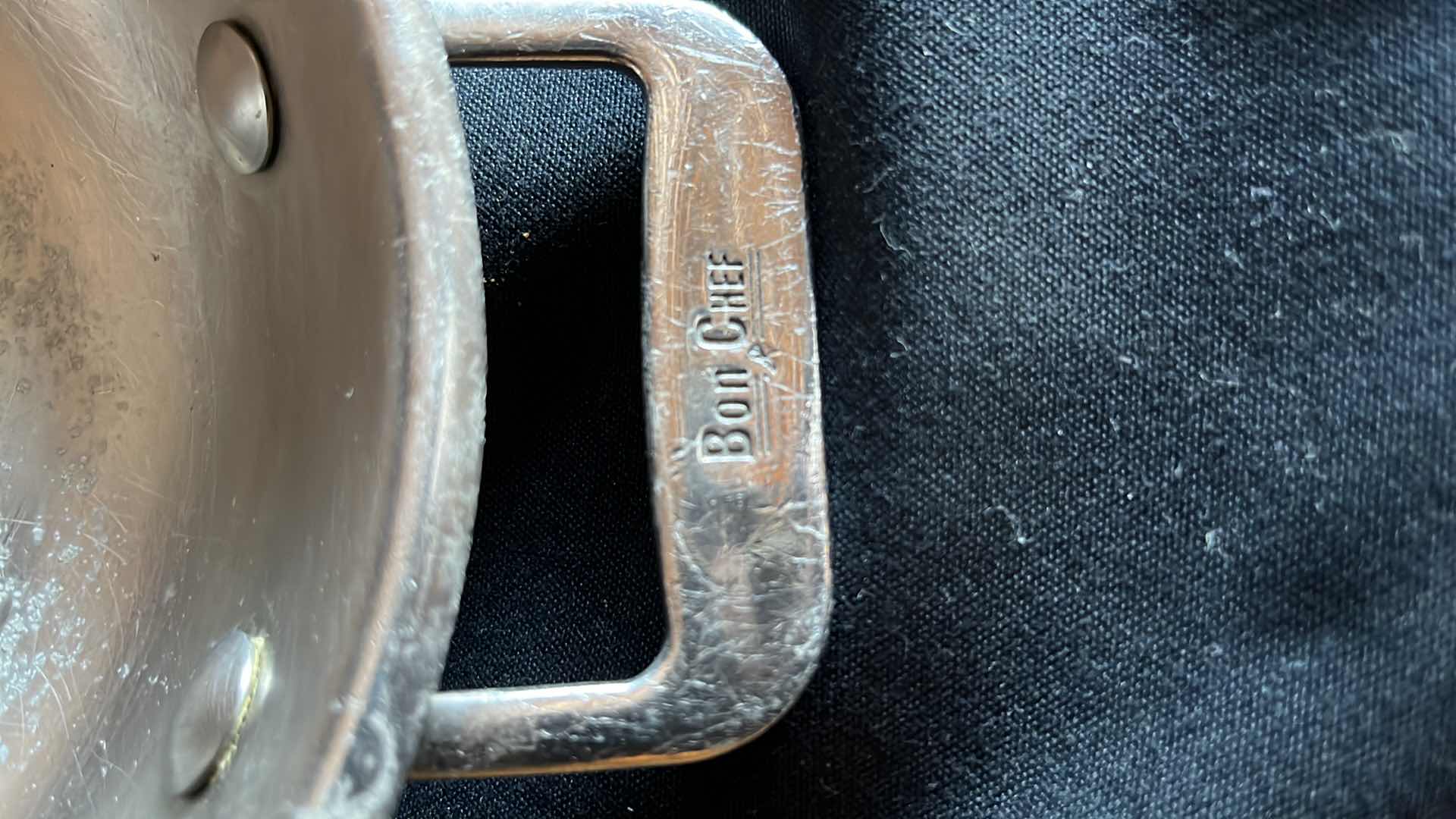 Photo 1 of BON CHEF CUCINA STAINLESS STEEL OVAL OVEN BAKING DISH WITH HANDLES 12” X 9” (2)