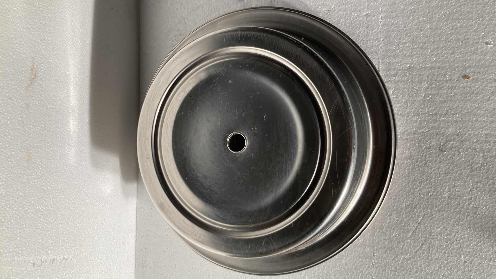 Photo 1 of ROUND POLISHED METAL FOOD COVERS (10) 13”