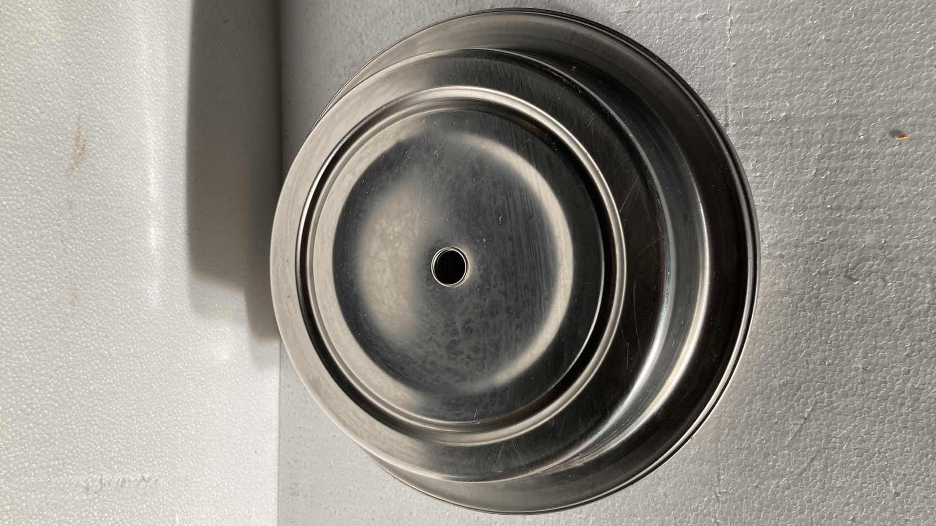 Photo 1 of ROUND POLISHED METAL FOOD COVERS (10) 13”