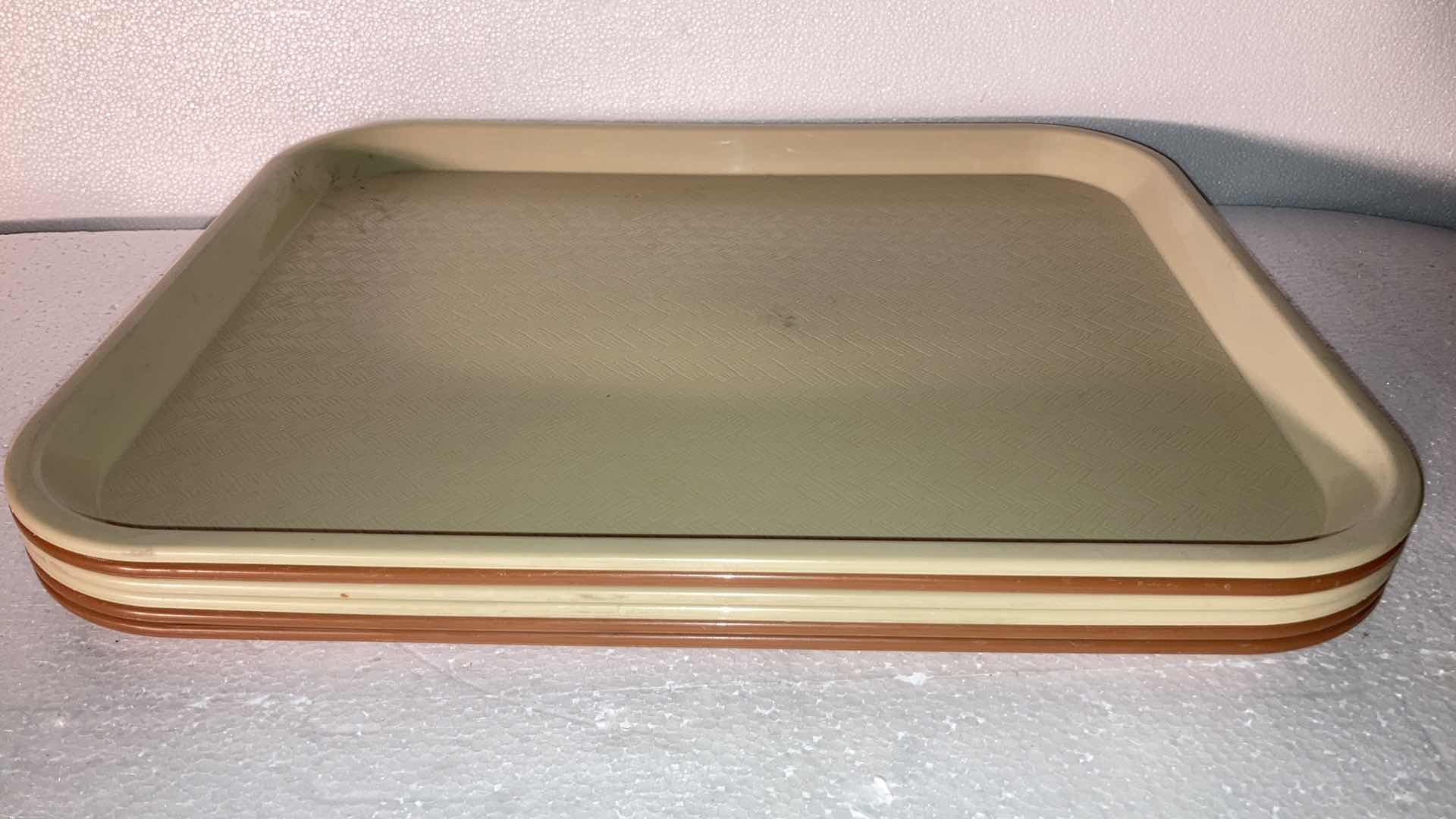 Photo 1 of CARLISLE PLASTIC SERVING TRAYS VARIOUS COLORS (6) 18” X 14”