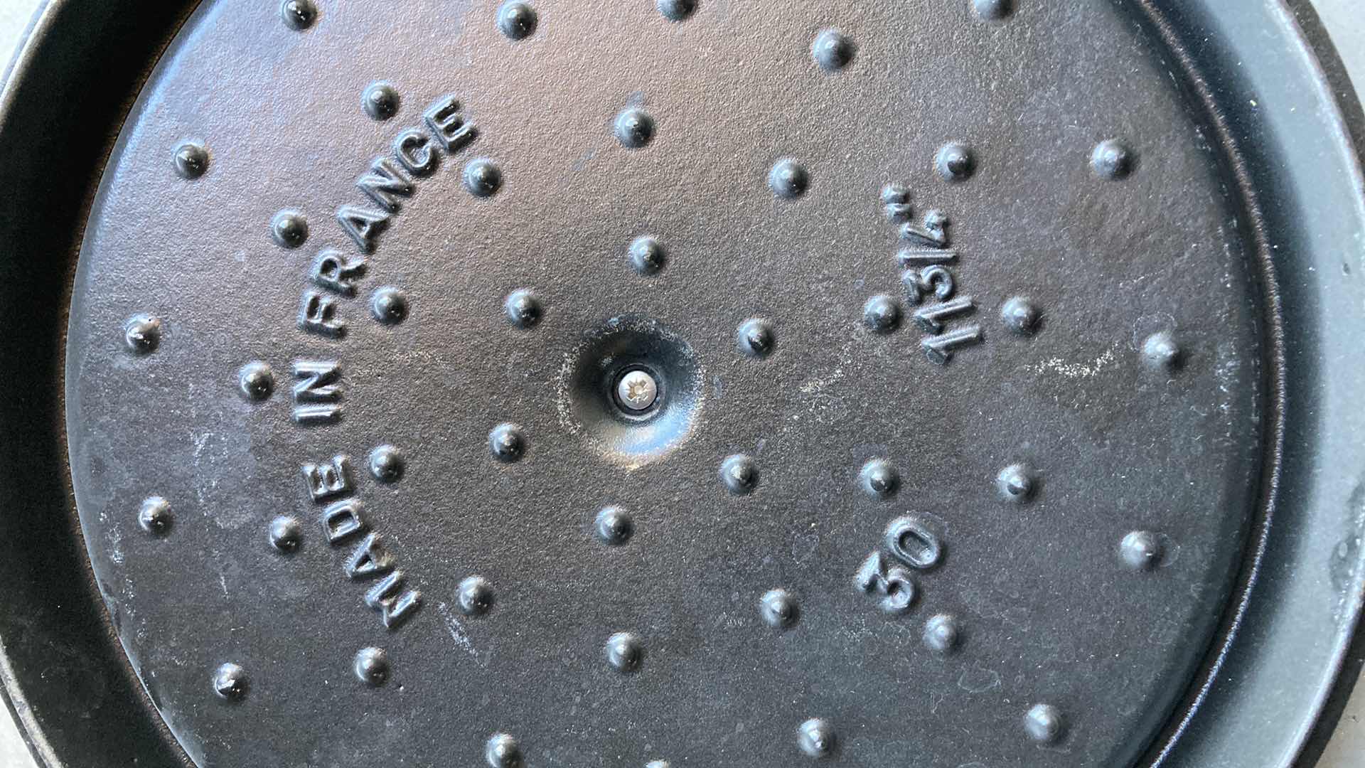 Photo 5 of LA COCOTTE STAUB REPLACEMENT LIDS (3) 11.75”