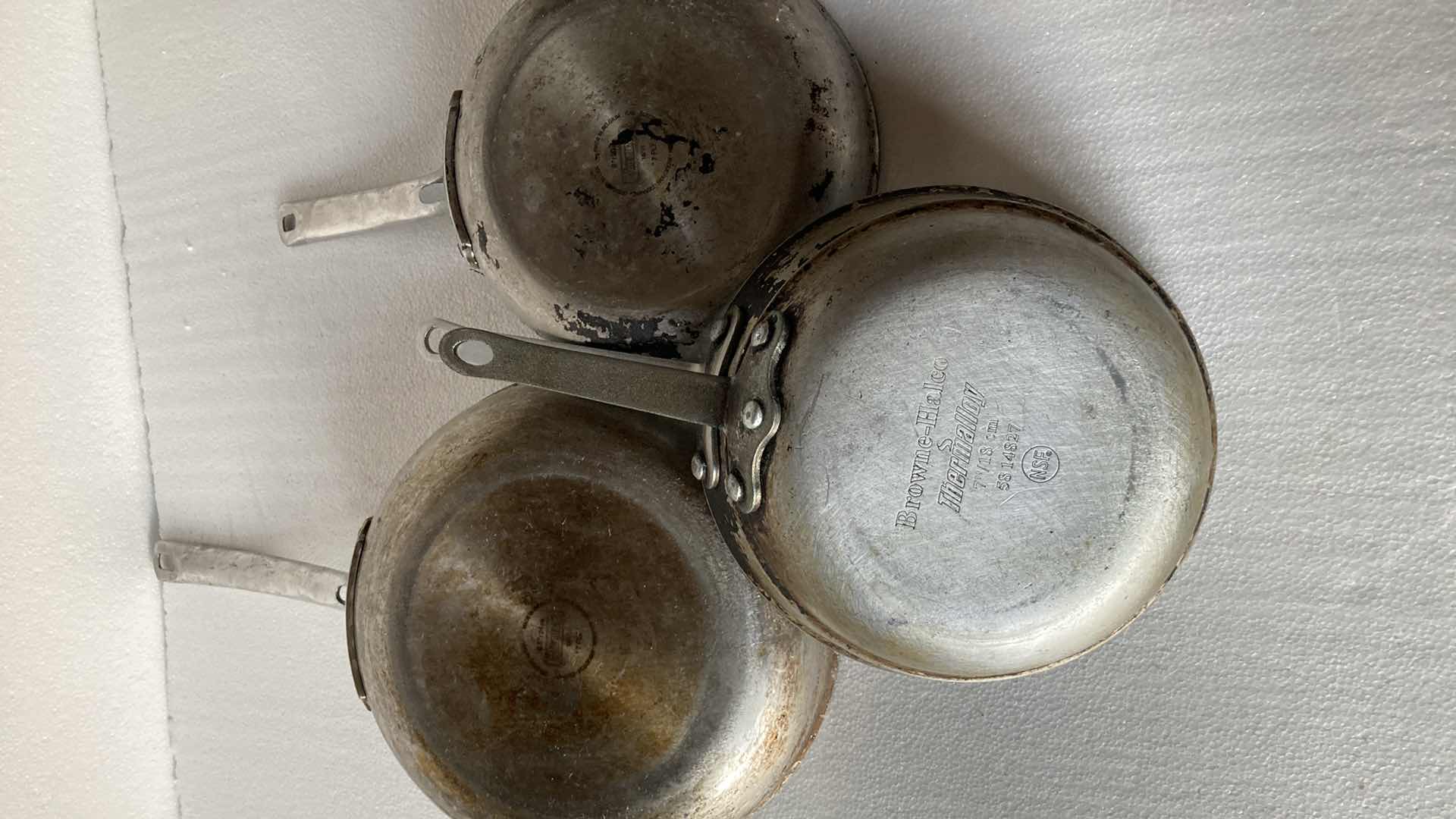 Photo 1 of COMMERCIAL KITCHEN STEEL SKILLET SET (4)