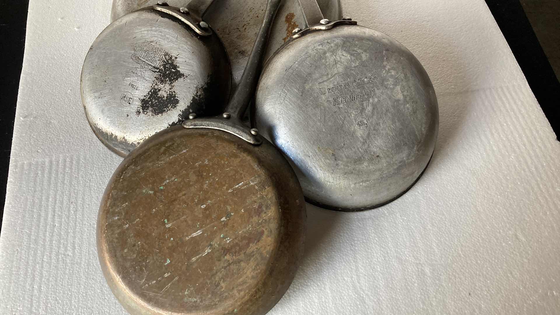 Photo 1 of COMMERCIAL KITCHEN STEEL SKILLET SET (4)