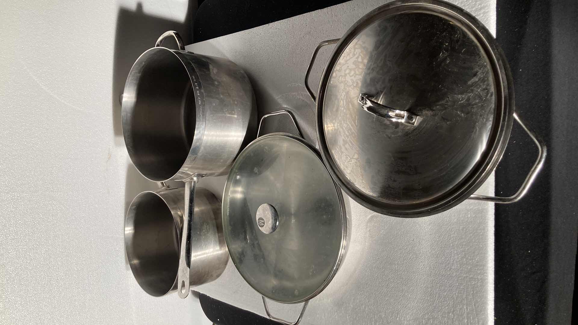 Photo 1 of COMMERCIAL KITCHEN GRADE 9”-13”POT AND PAN SET (4)