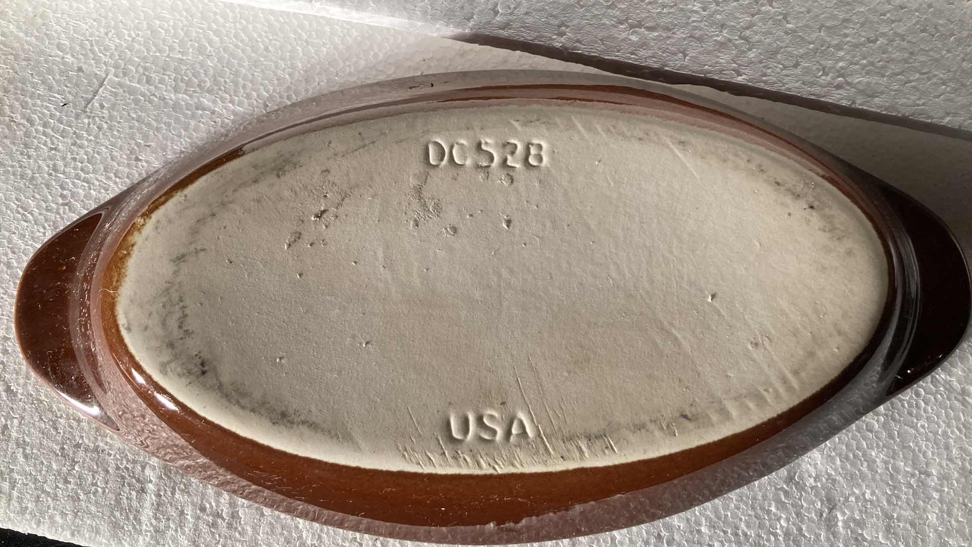 Photo 4 of DIVERSIFIED CERAMICS OVAL BROWN DISHES (5) 10” X 5”