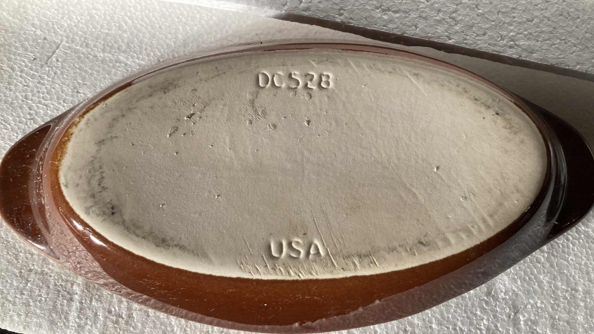 Photo 1 of DIVERSIFIED CERAMICS OVAL BROWN DISHES (5) 10” X 5”
