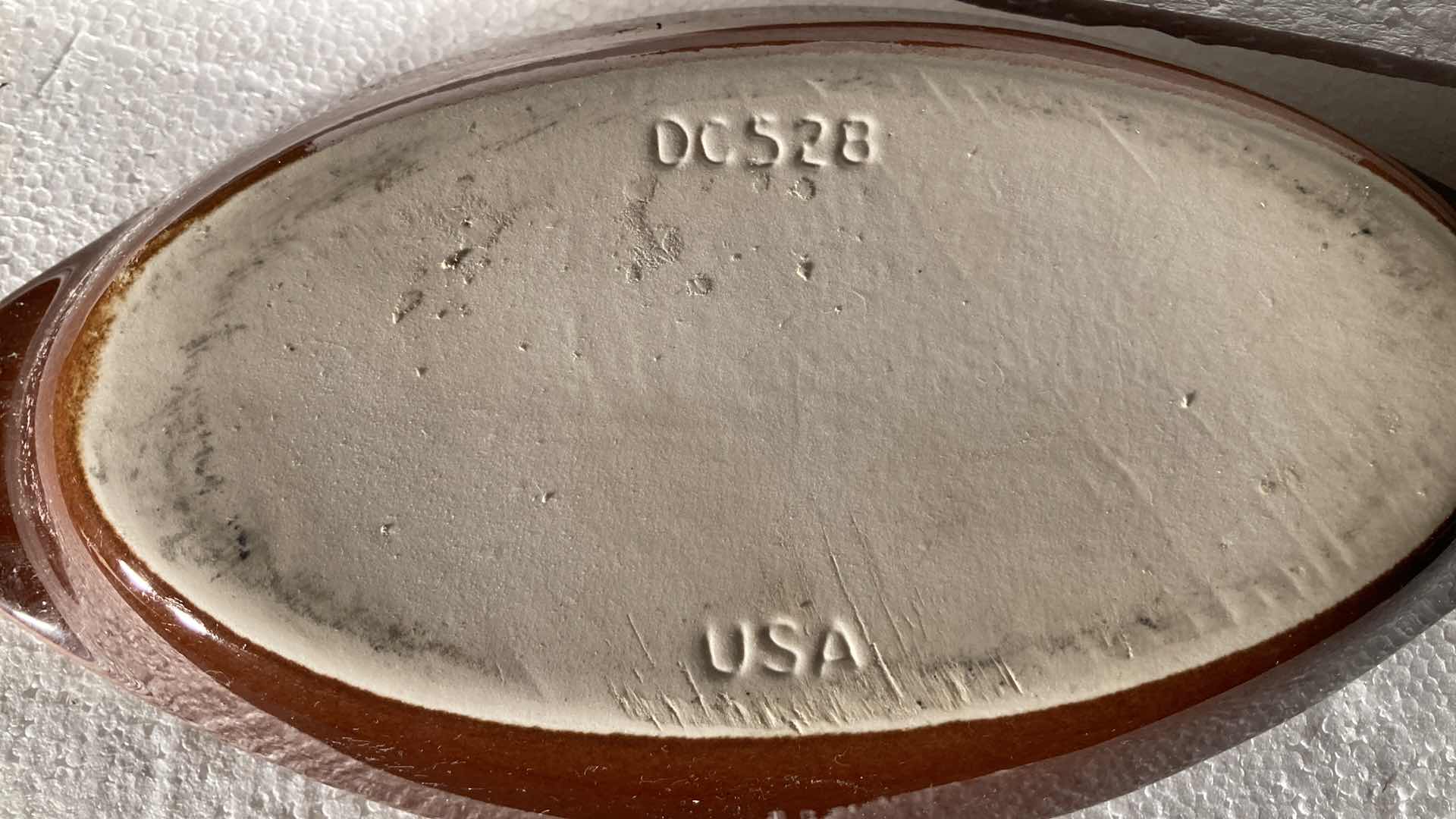 Photo 1 of DIVERSIFIED CERAMICS OVAL BROWN DISHES (5) 10” X 5”