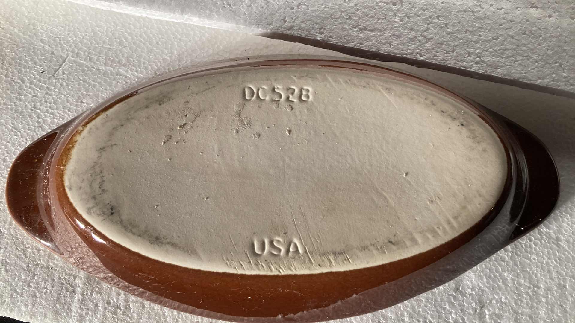 Photo 1 of DIVERSIFIED CERAMICS OVAL BROWN DISHES (5) 10” X 5”