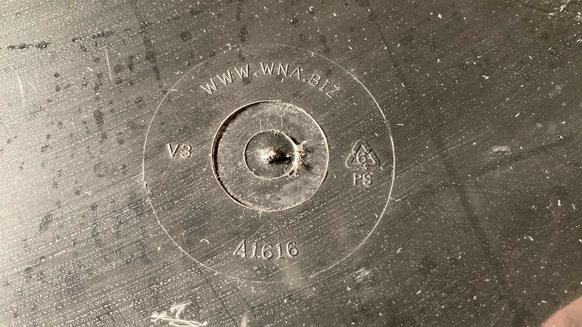 Photo 1 of WADDIGTON NORTH AMERICAN BLACK PLASTIC DISPOSABLE PLATTERS (12) 16” X 16”