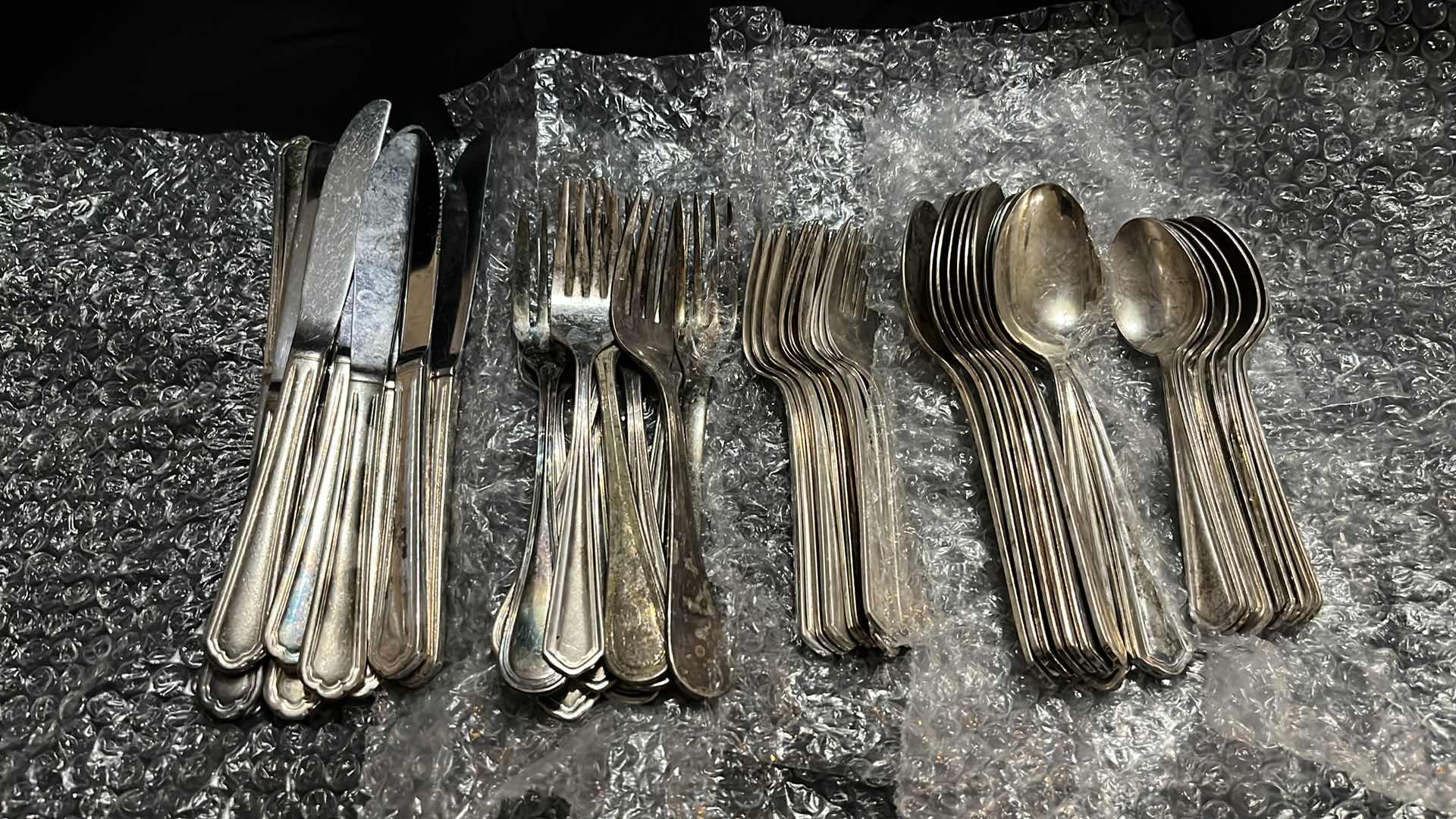 Photo 1 of FLATWARE, VARIOUS STYLES, 10 PCS EACH UTENSIL (50 PCS)