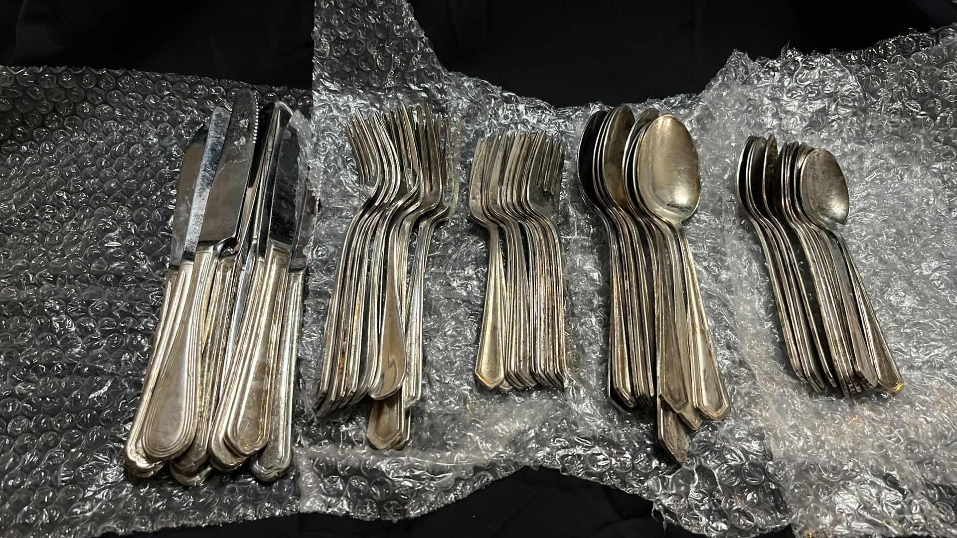 Photo 1 of FLATWARE, VARIOUS STYLES, 10 PCS EACH UTENSIL (50 PCS)