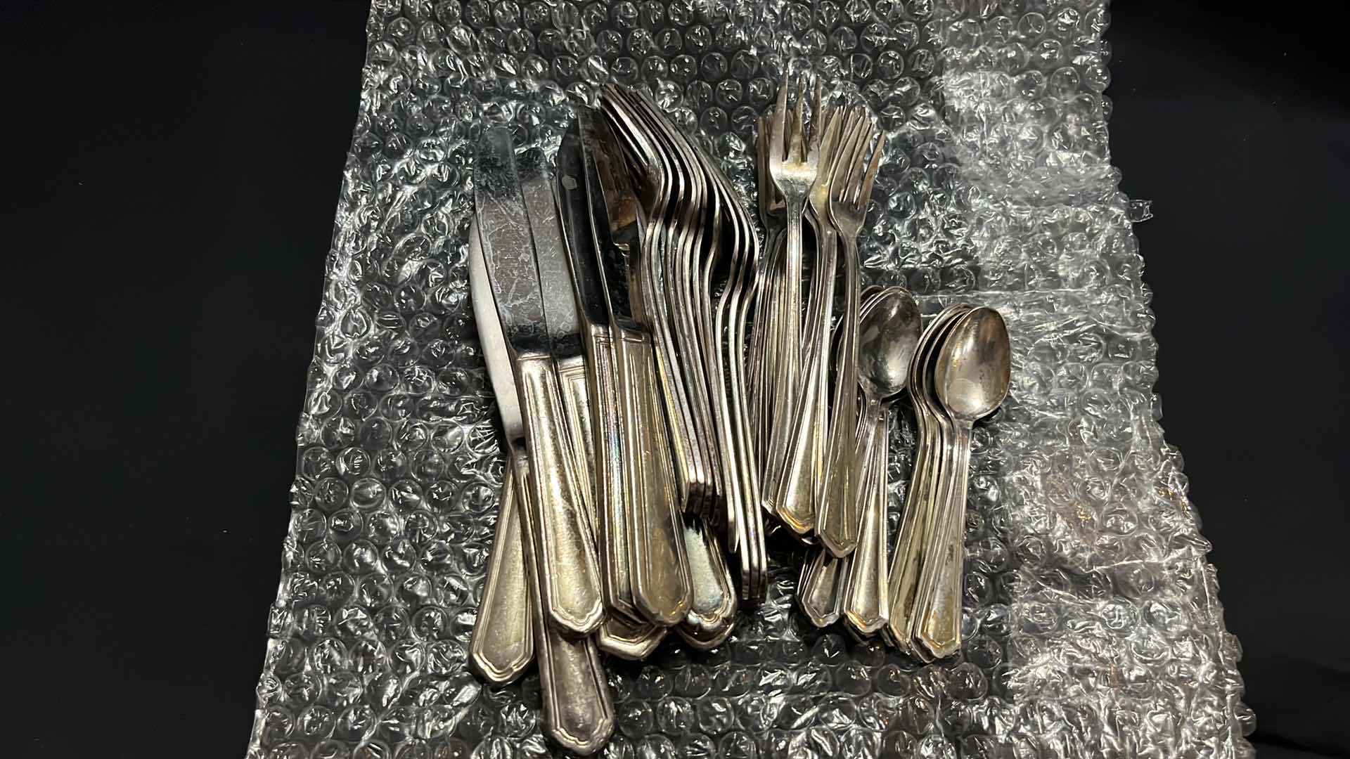 Photo 1 of FLATWARE, VARIOUS STYLES, 10 PCS EACH UTENSIL, 4.25” to 7” (40 PCS)