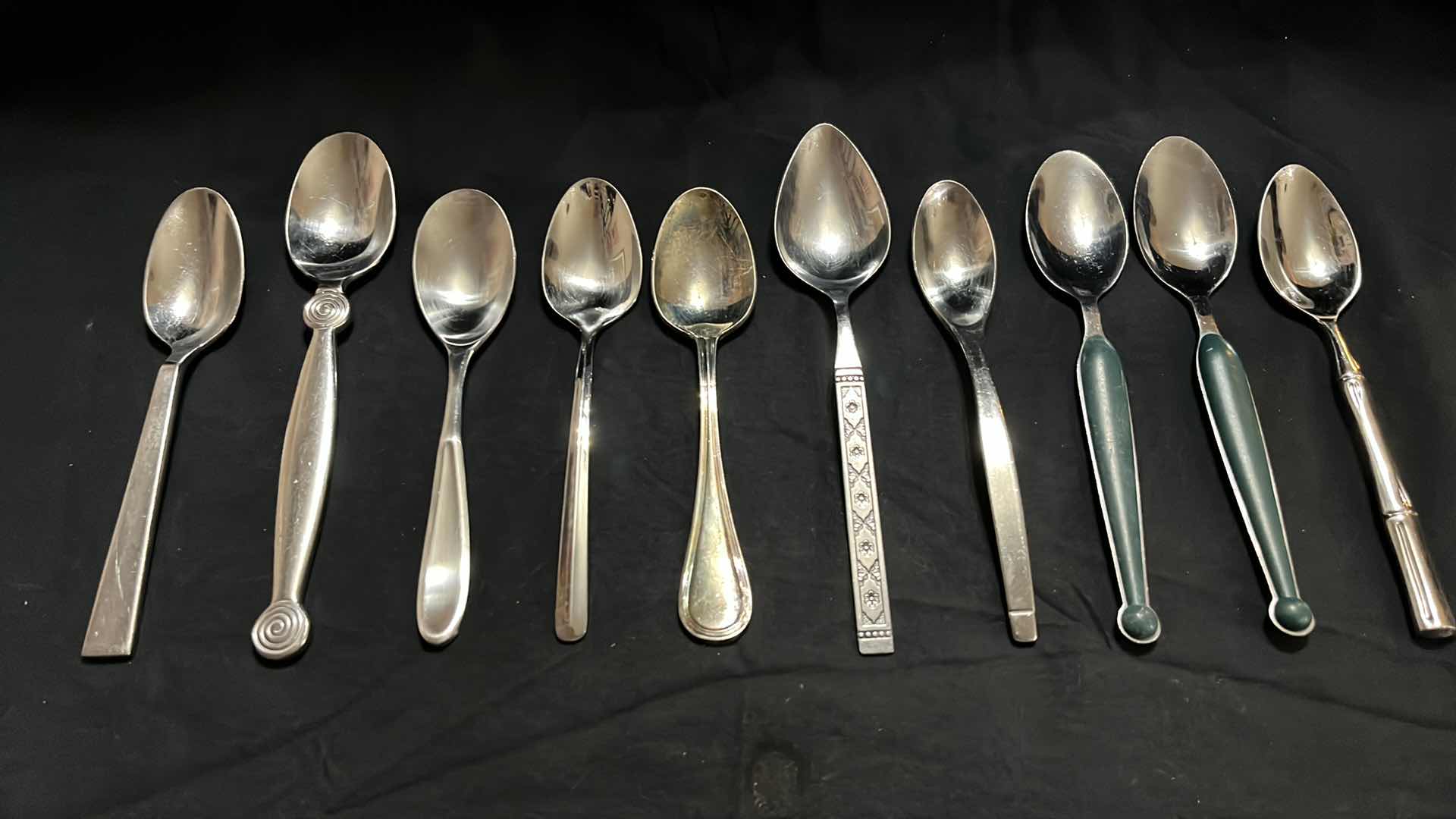 Photo 4 of STAINLESS STEEL FLATWARE, VARIOUS STYLES 10 PCS EACH UTENSIL, 5.25” - 9.75” (50 PCS)