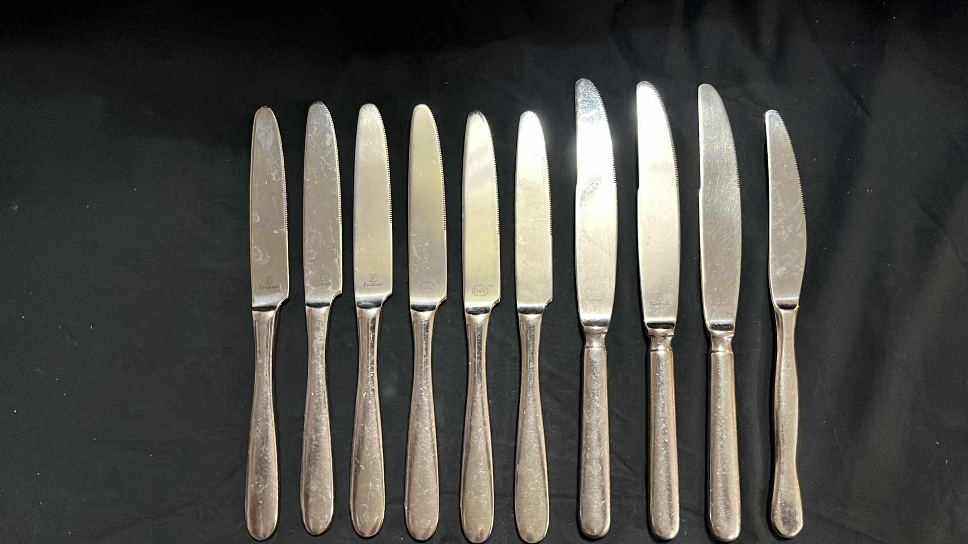 Photo 2 of STAINLESS STEEL FLATWARE, VARIOUS STYLES 10 PCS EACH UTENSIL, 5.25” - 9.75” (50 PCS)