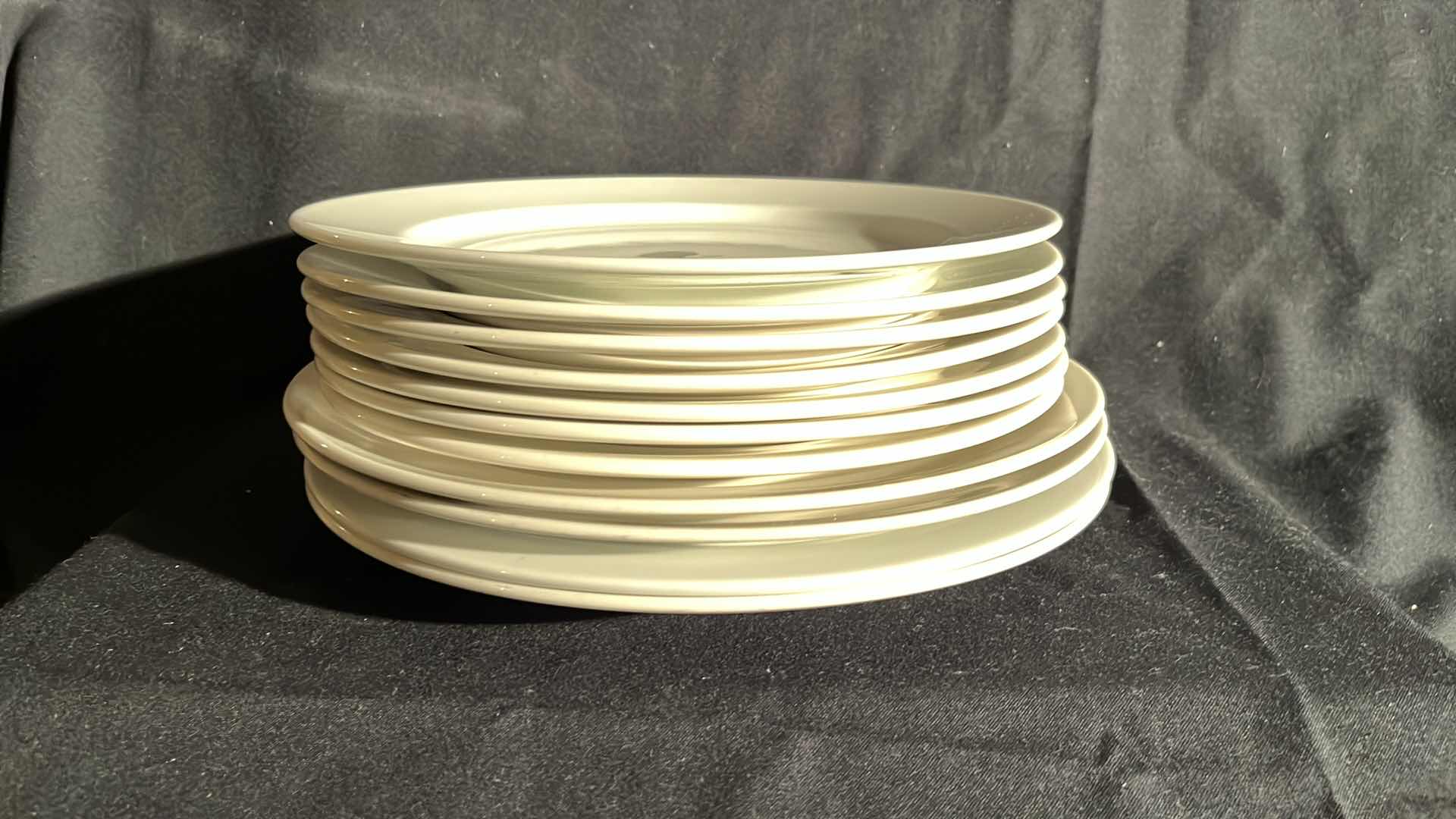 Photo 1 of WHITE PLATES WITH SALAD BOWL SET (13)