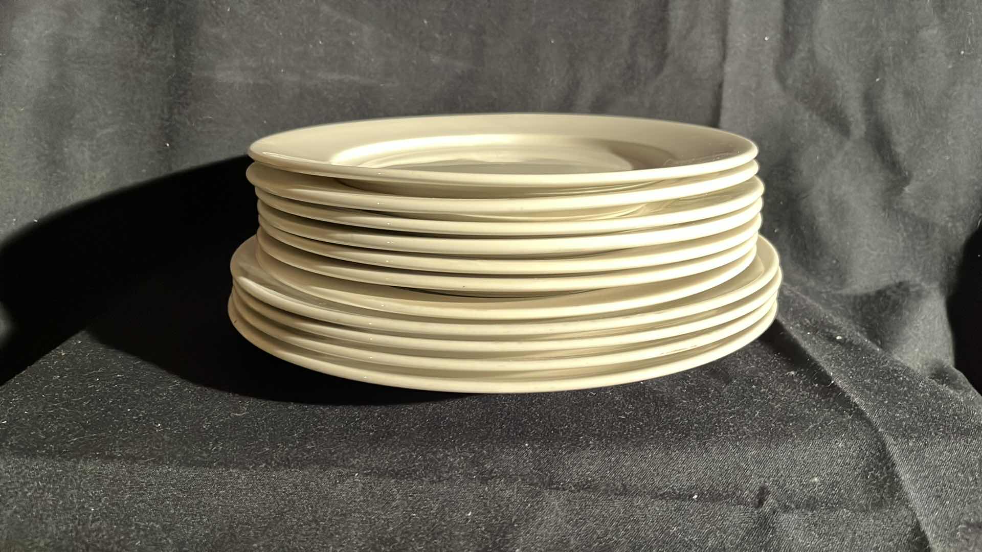 Photo 1 of WHITE PLATES WITH SALAD BOWL SET (13)