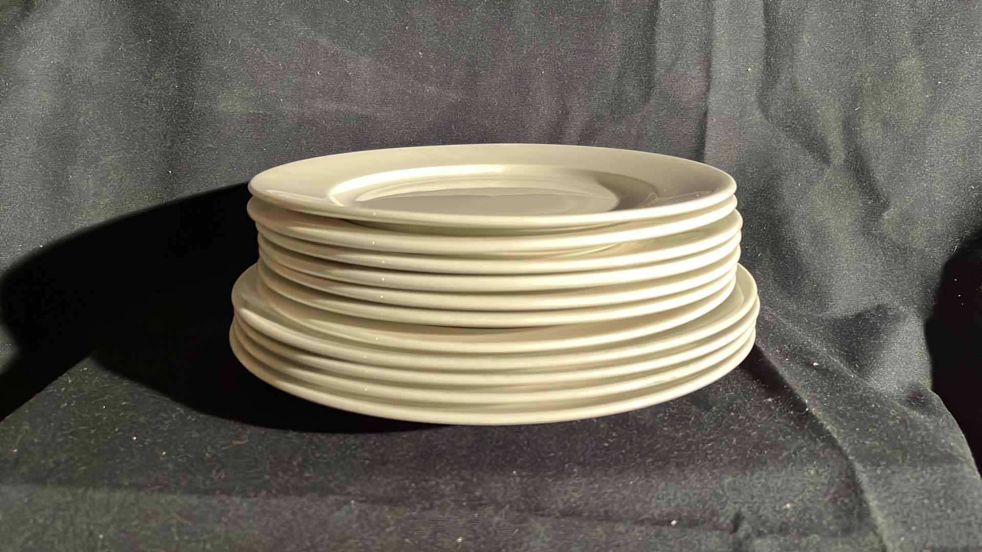 Photo 1 of WHITE PLATES WITH SALAD BOWL SET (13)