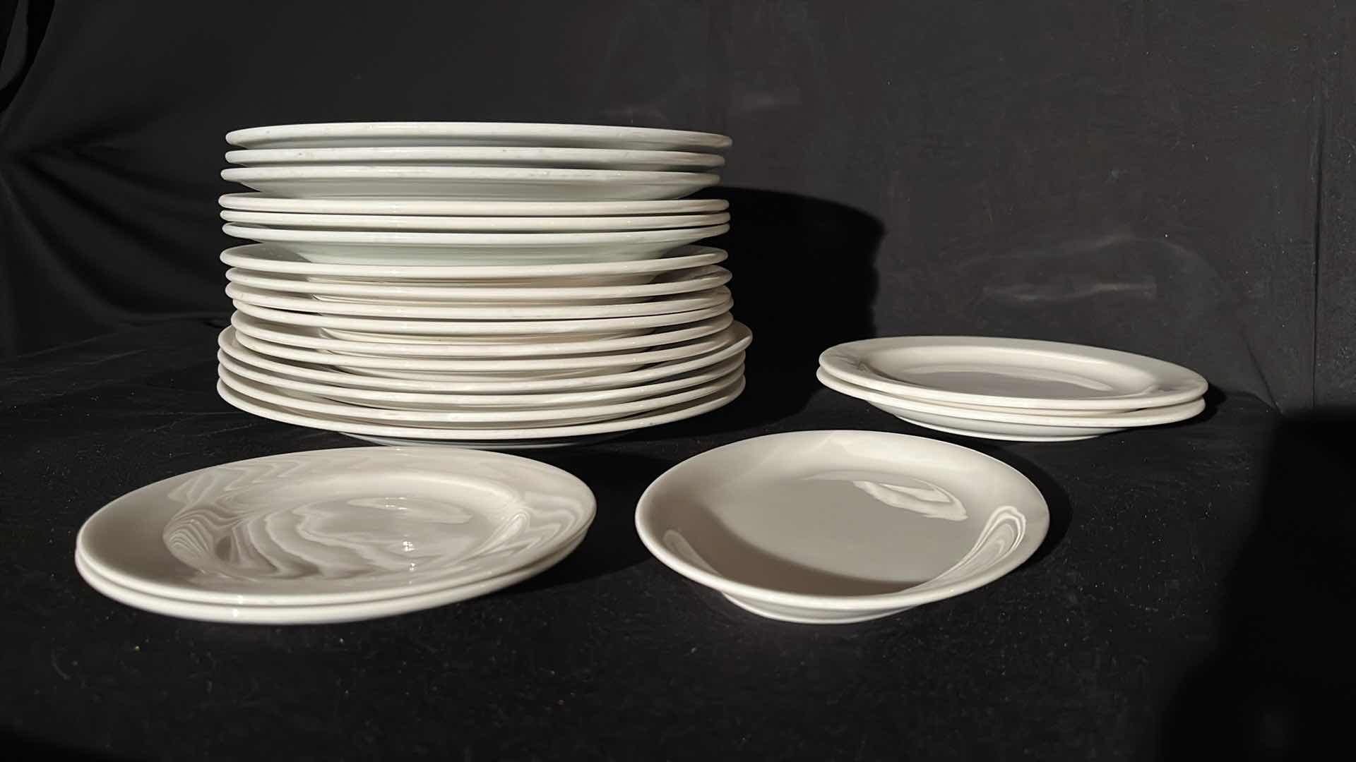 Photo 1 of WHITE DINING SET, VARIOUS SIZES (28)